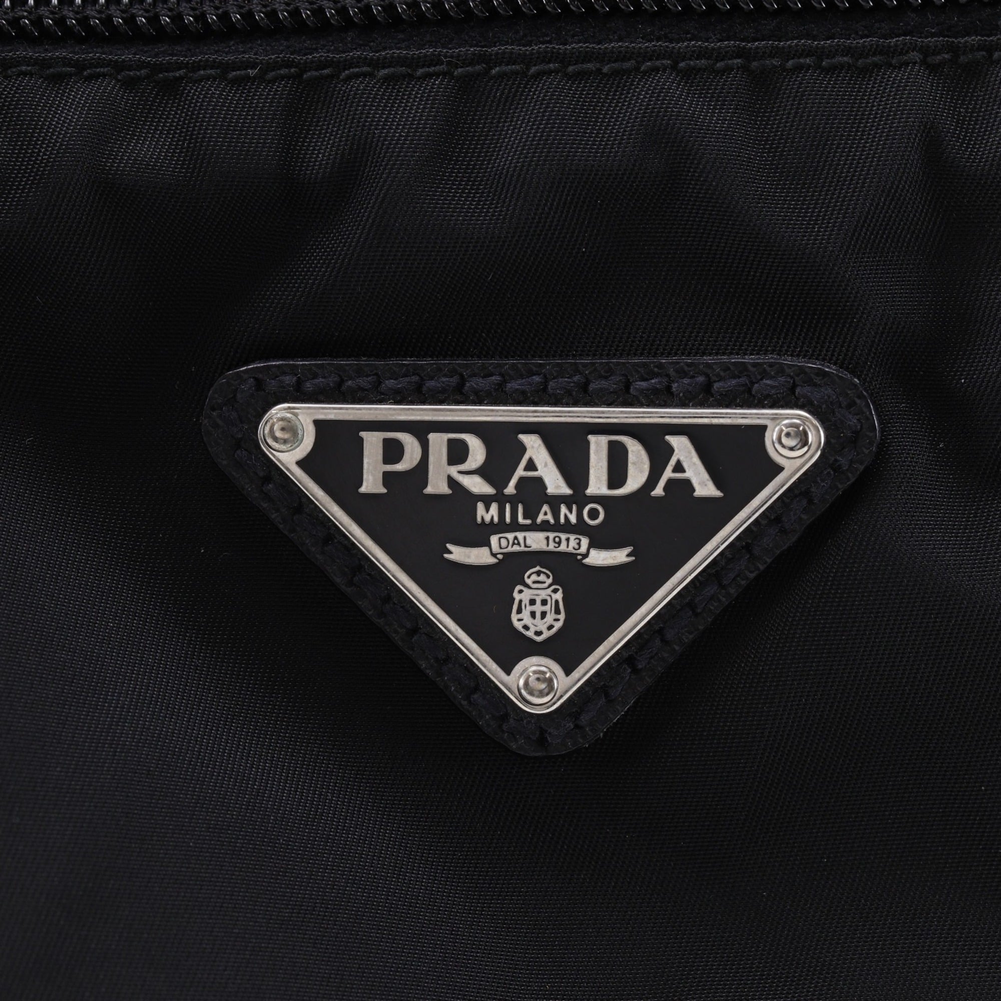 Prada Black Nylon Boston Bag (Pre-Owned)
