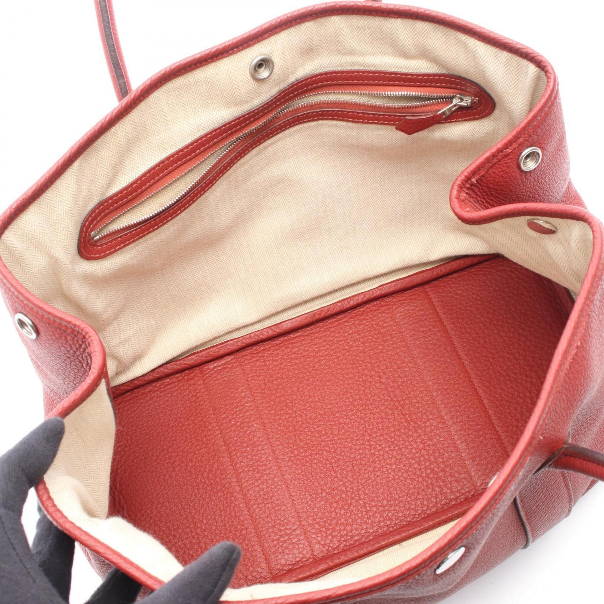Hermes Red Color Negonda Leather Handbag Tote Bag (Pre-Owned)