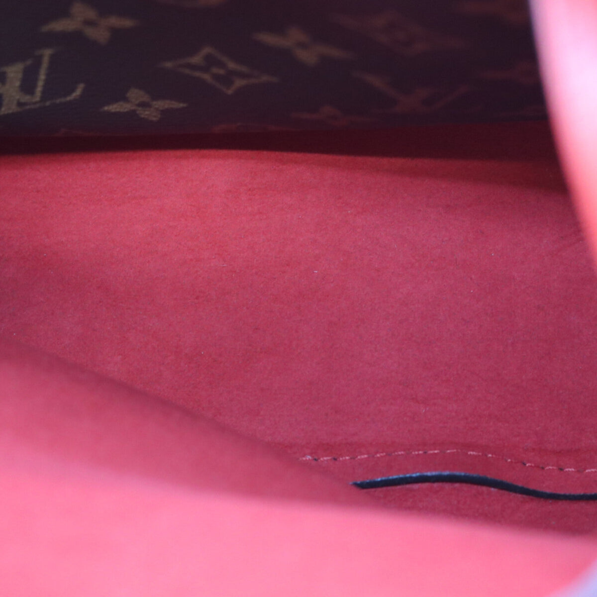 Louis Vuitton Coquelicots Red Color Monogram Shoulder Bag (Pre-Owned)