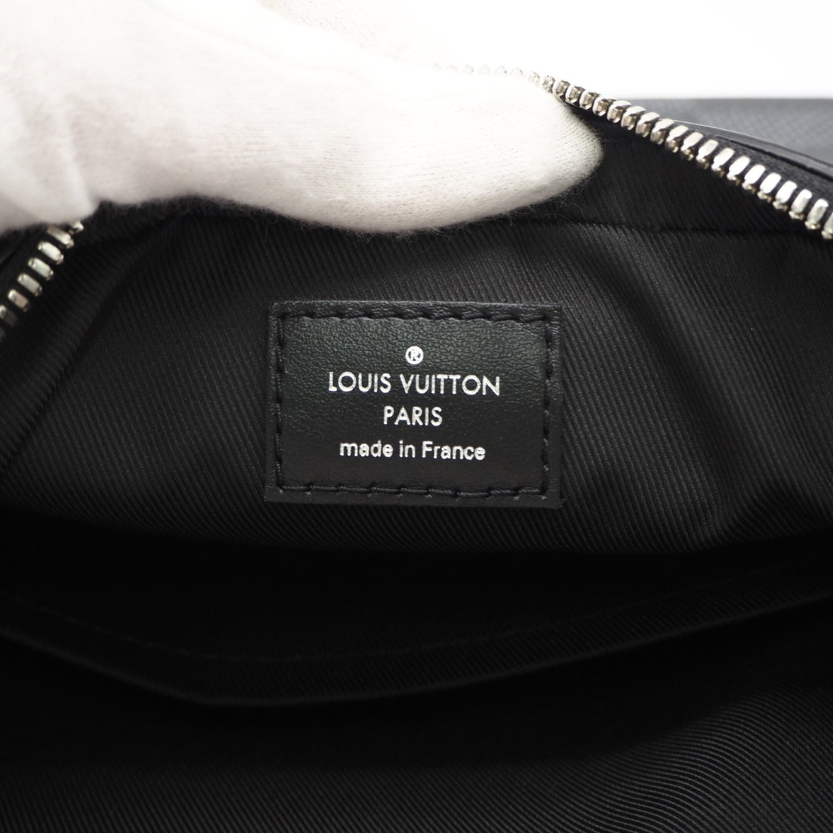 Louis Vuitton Black Gray Coated Canvas Leather Shoulder Bag (Pre-Owned)