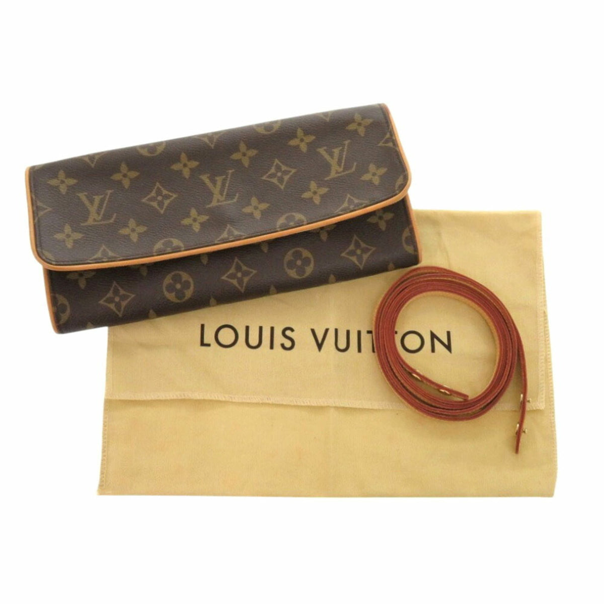 Louis Vuitton Brown Monogram Monogram Pochette Shoulder Bag (Pre-Owned)