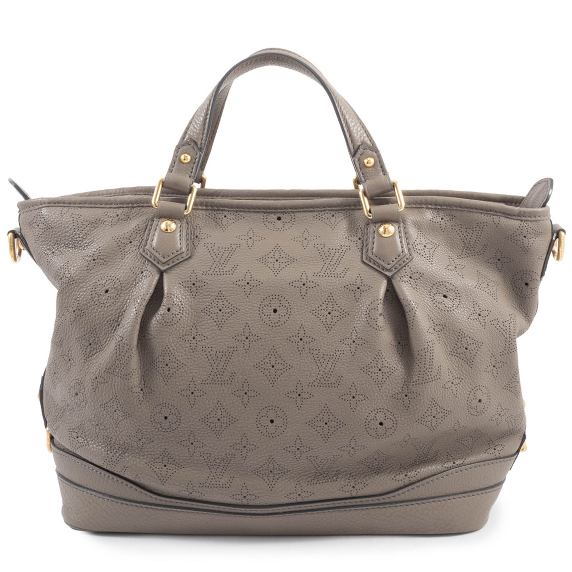 Louis Vuitton Mahina Beige Mahina Leather Shoulder Bag (Pre-Owned)