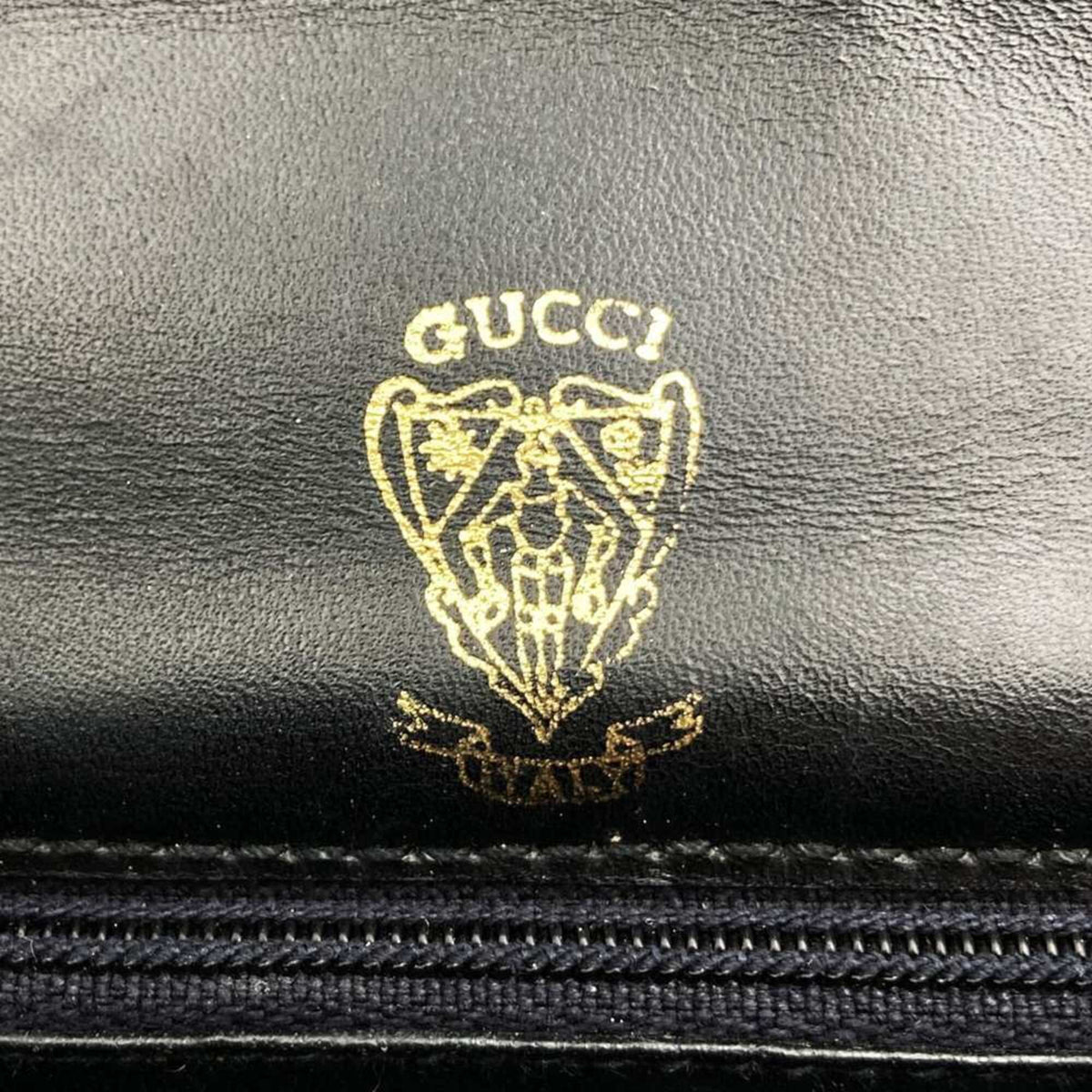 Gucci Black Micro Gg Leather Shoulder Bag (Pre-Owned)