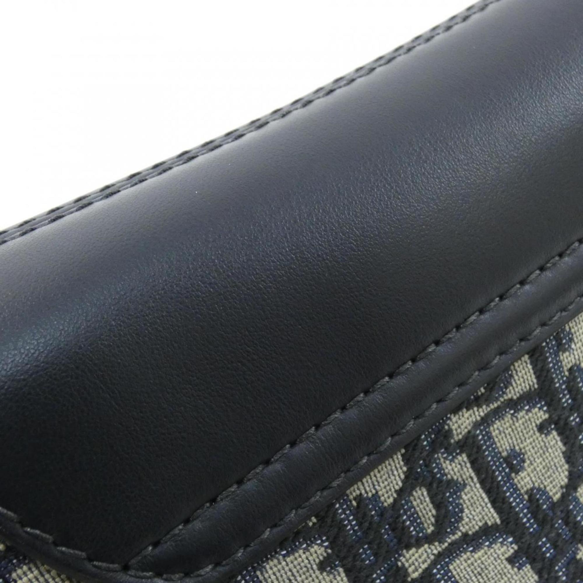 Christian Dior Blue Canvas Shoulder Bag (Pre-Owned)