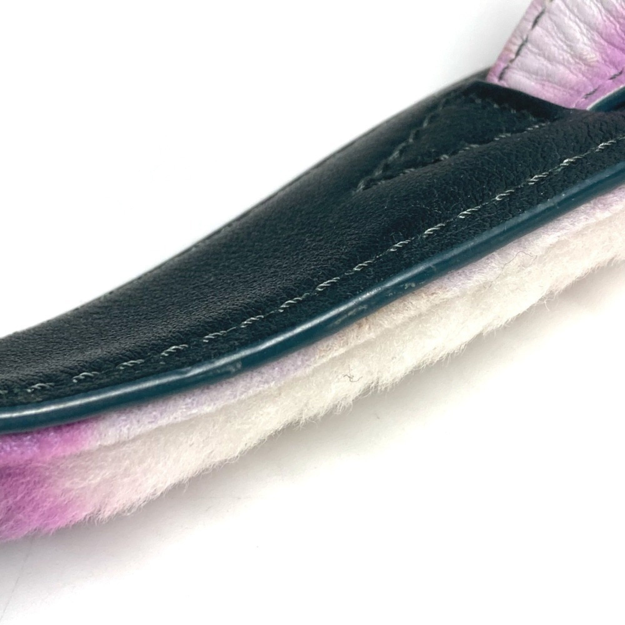 Louis Vuitton Black Purple White Fur Leather Backpack (Pre-Owned)