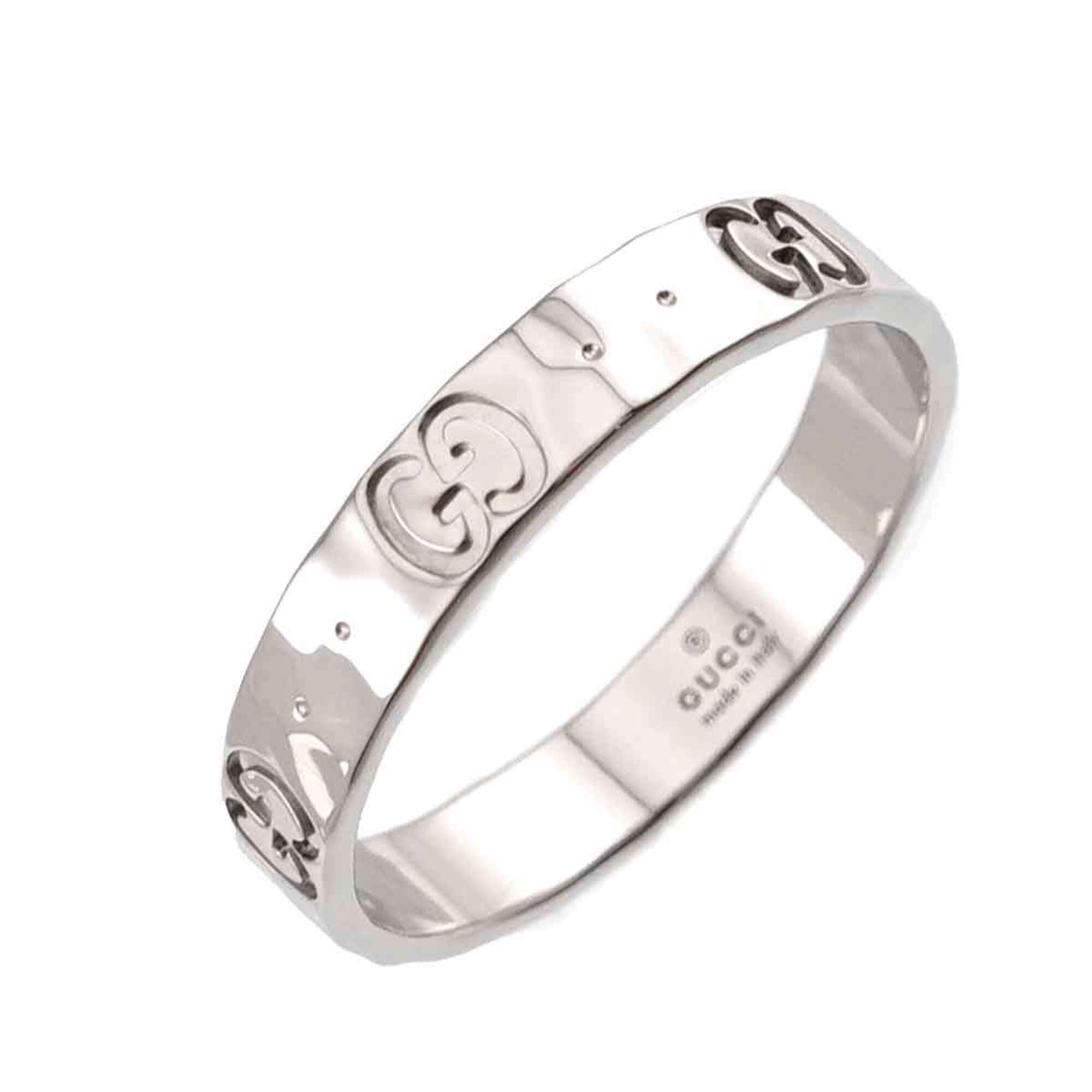 Gucci Icon White Gold (18K) Band Ring (Pre-Owned)