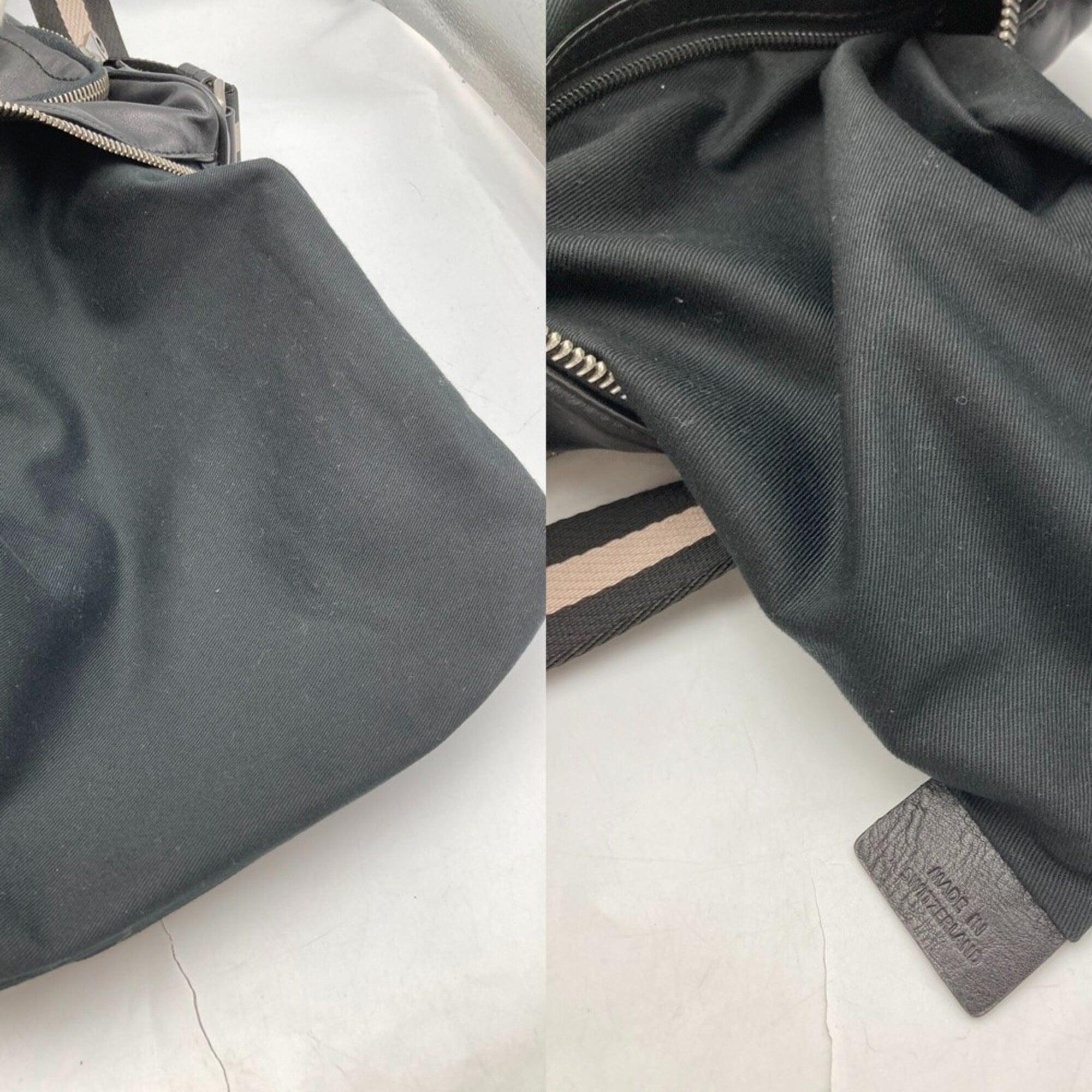 Bally Black Leather Shoulder Bag (Pre-Owned)