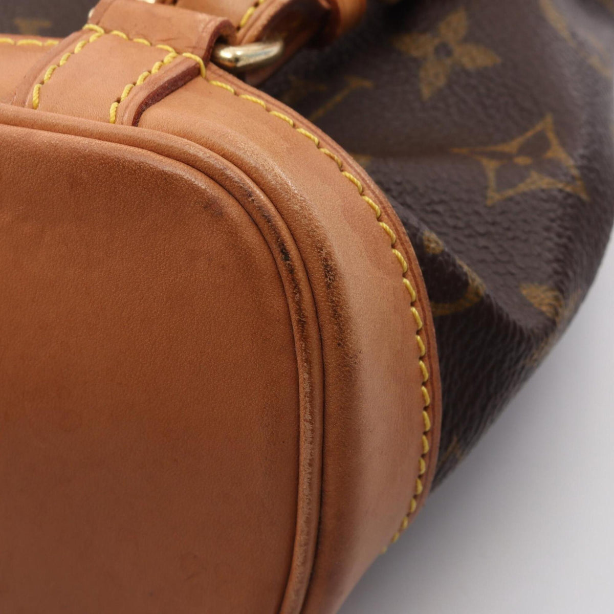 Louis Vuitton Brown Monogram Coated Canvas Leather Backpack (Pre-Owned)