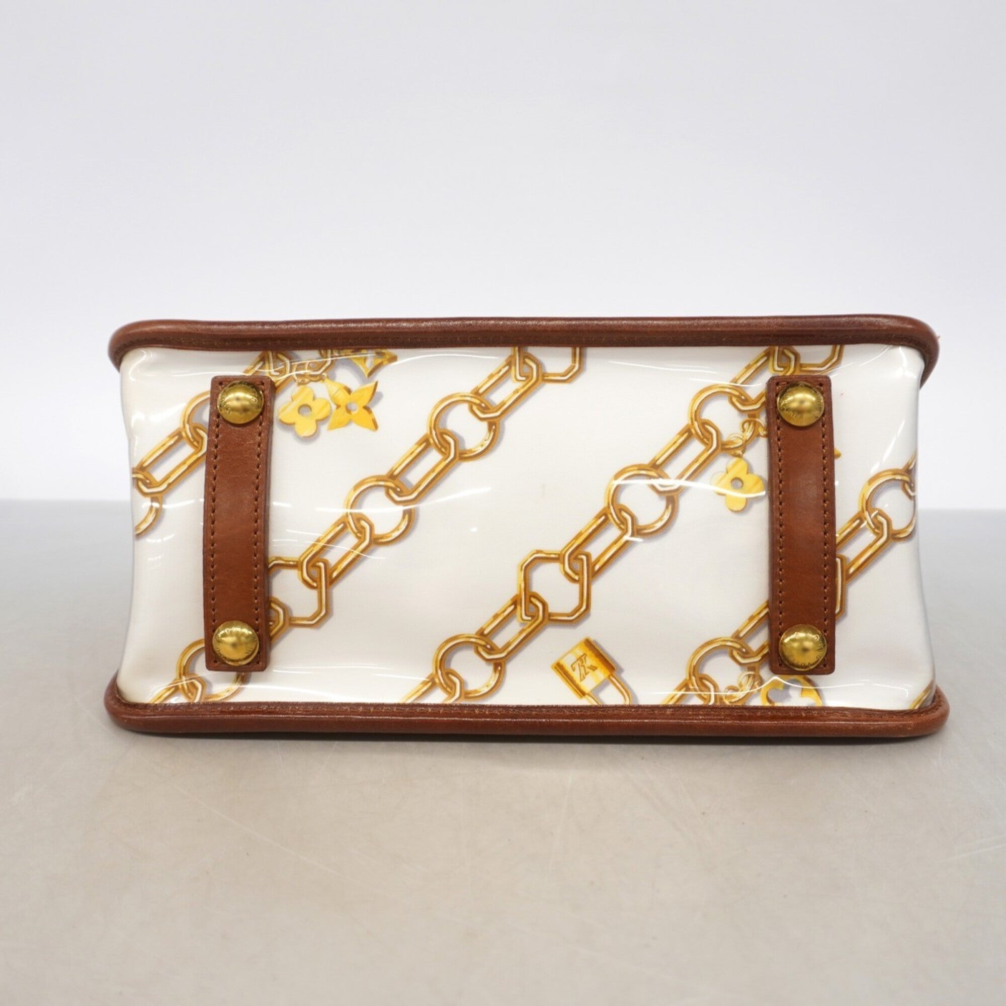 Louis Vuitton Blanc Brown Handbag (Pre-Owned)