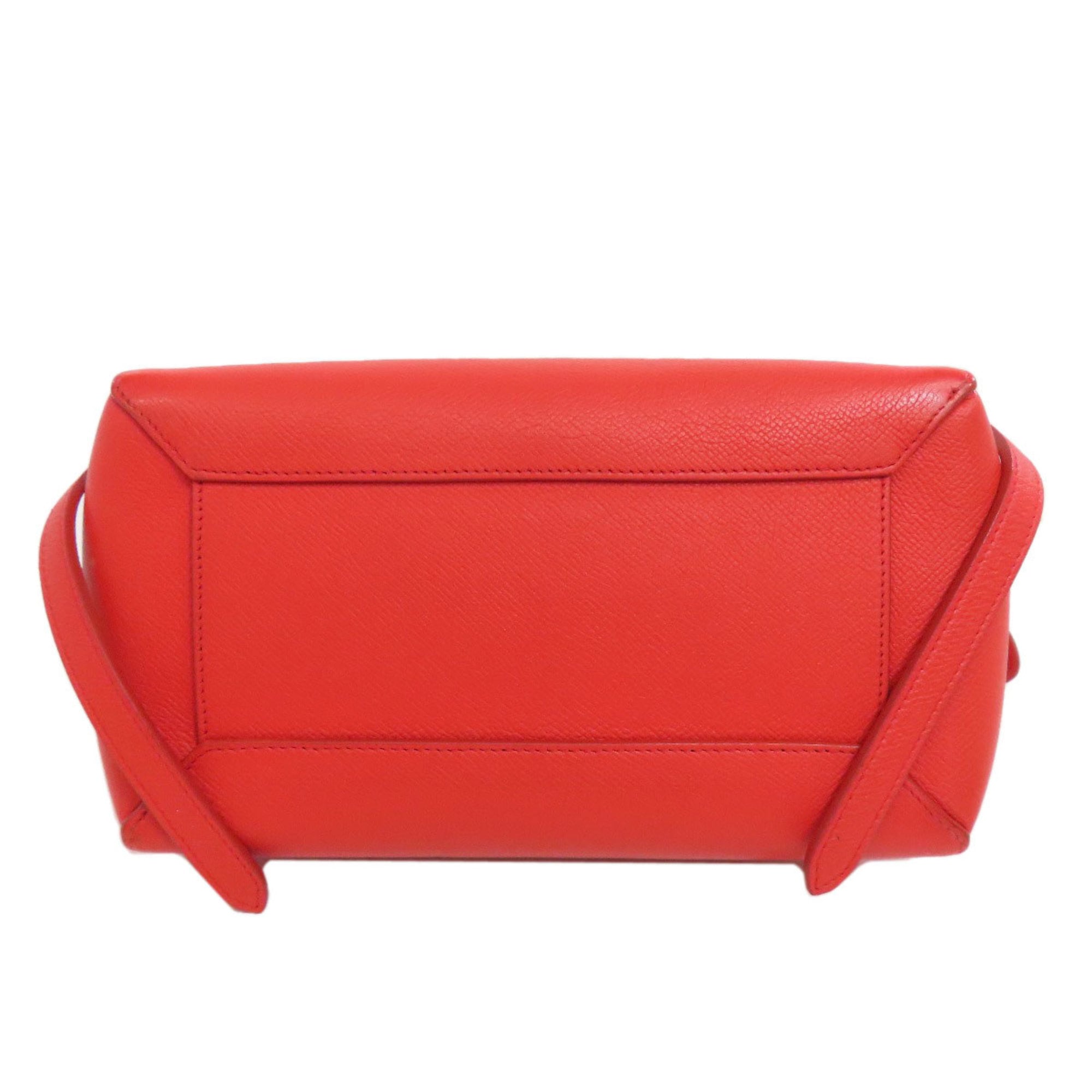 Celine Red Color Leather Handbag (Pre-Owned)
