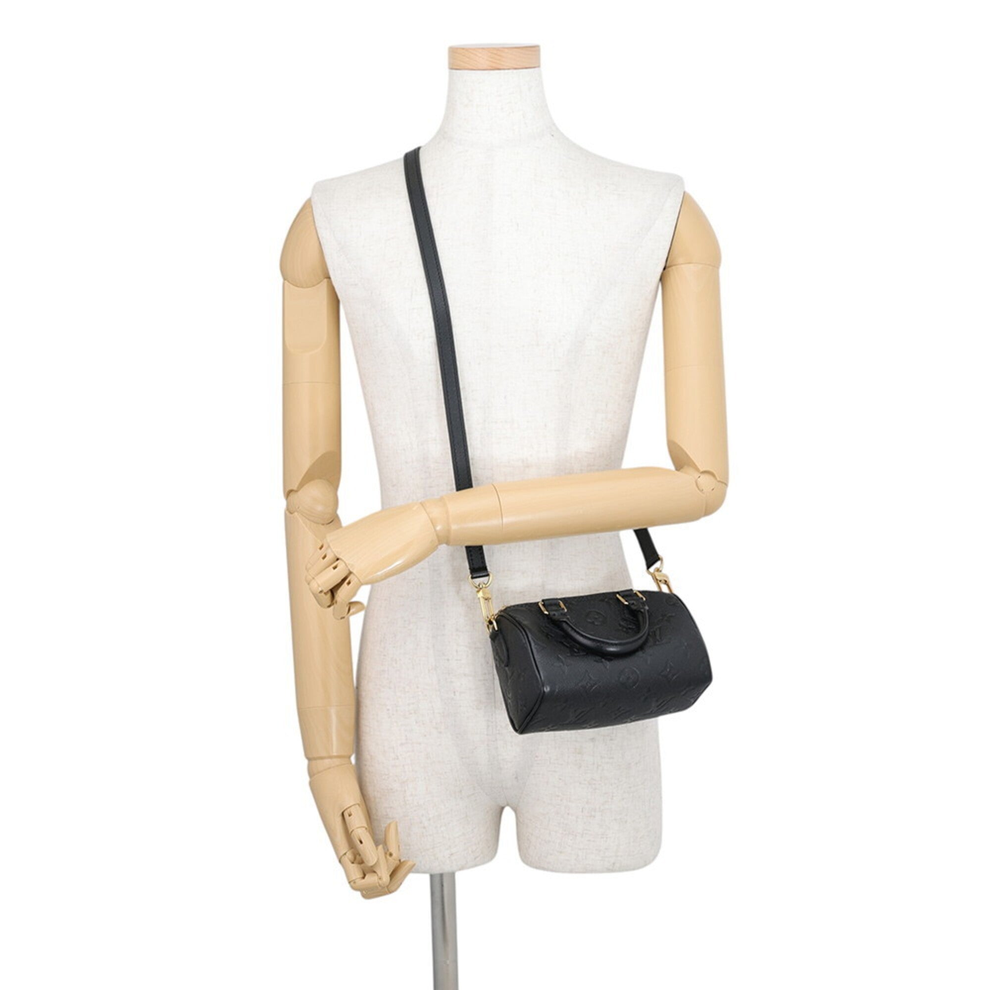 Louis Vuitton Black Monogram Noir Monogram Empreinte Handbag (Pre-Owned)