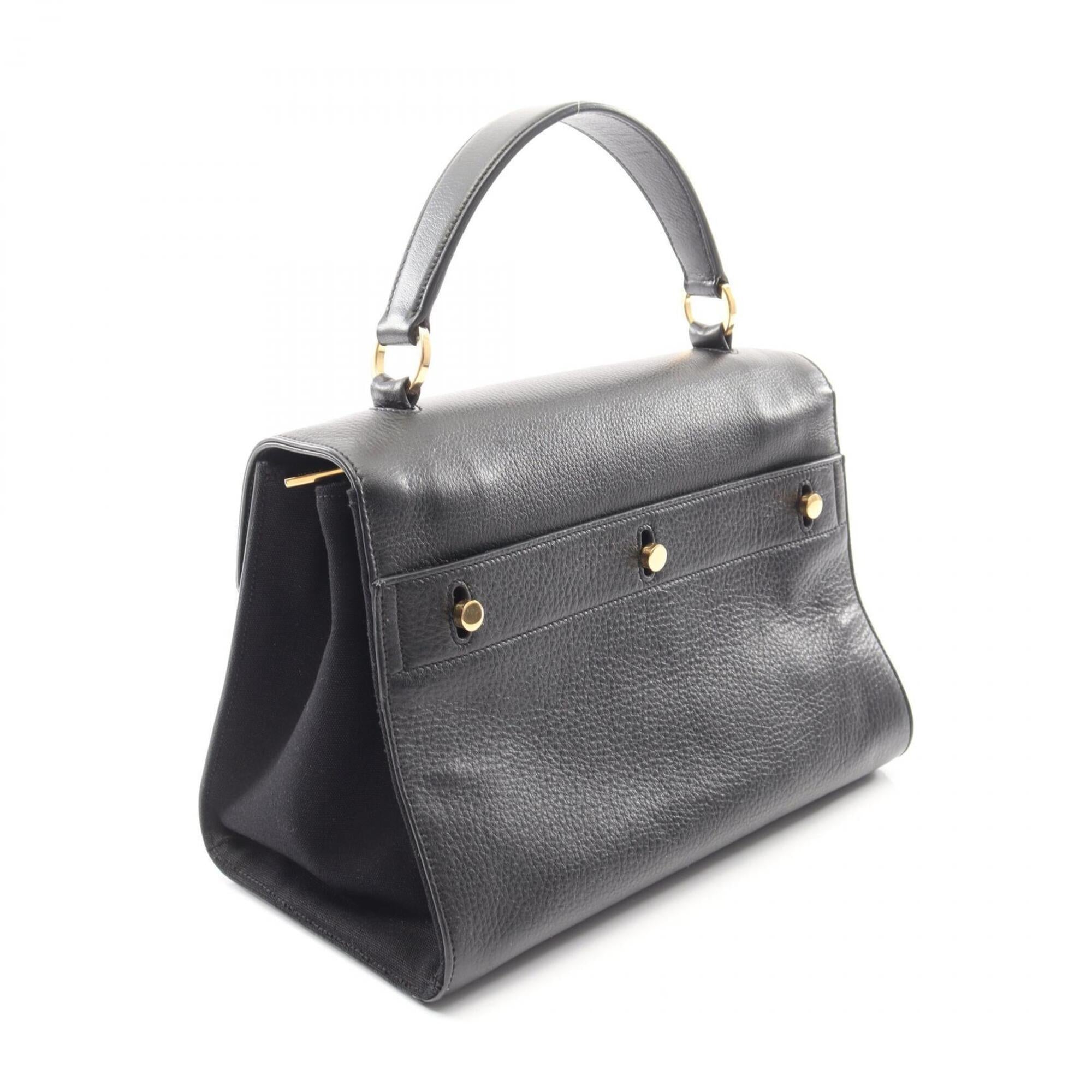 Yves Saint Laurent Black Leather Handbag (Pre-Owned)
