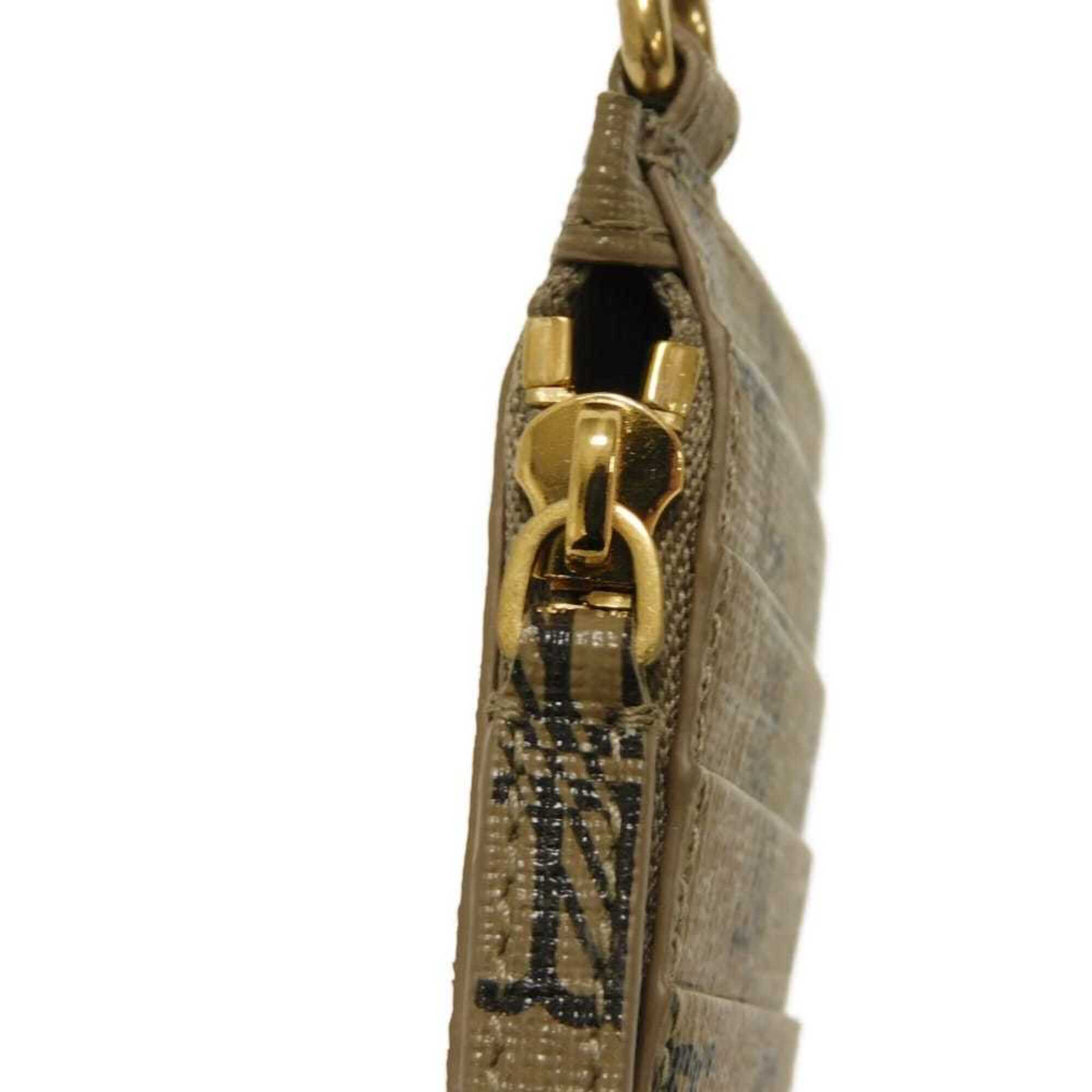 Balenciaga Beige Coated Canvas Pouch (Pre-Owned)