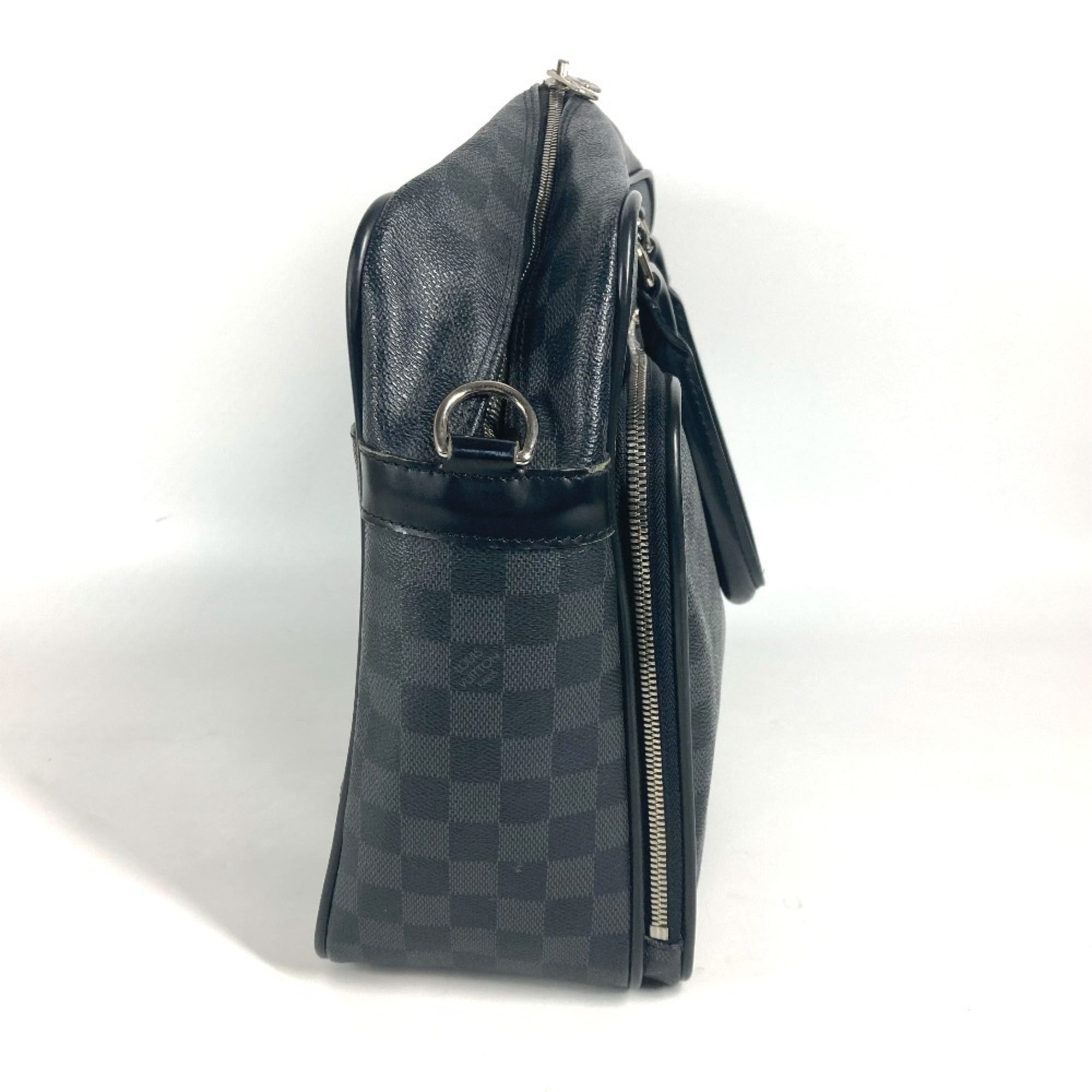 Louis Vuitton Black Damier Graphite Handbag Tote Bag (Pre-Owned)