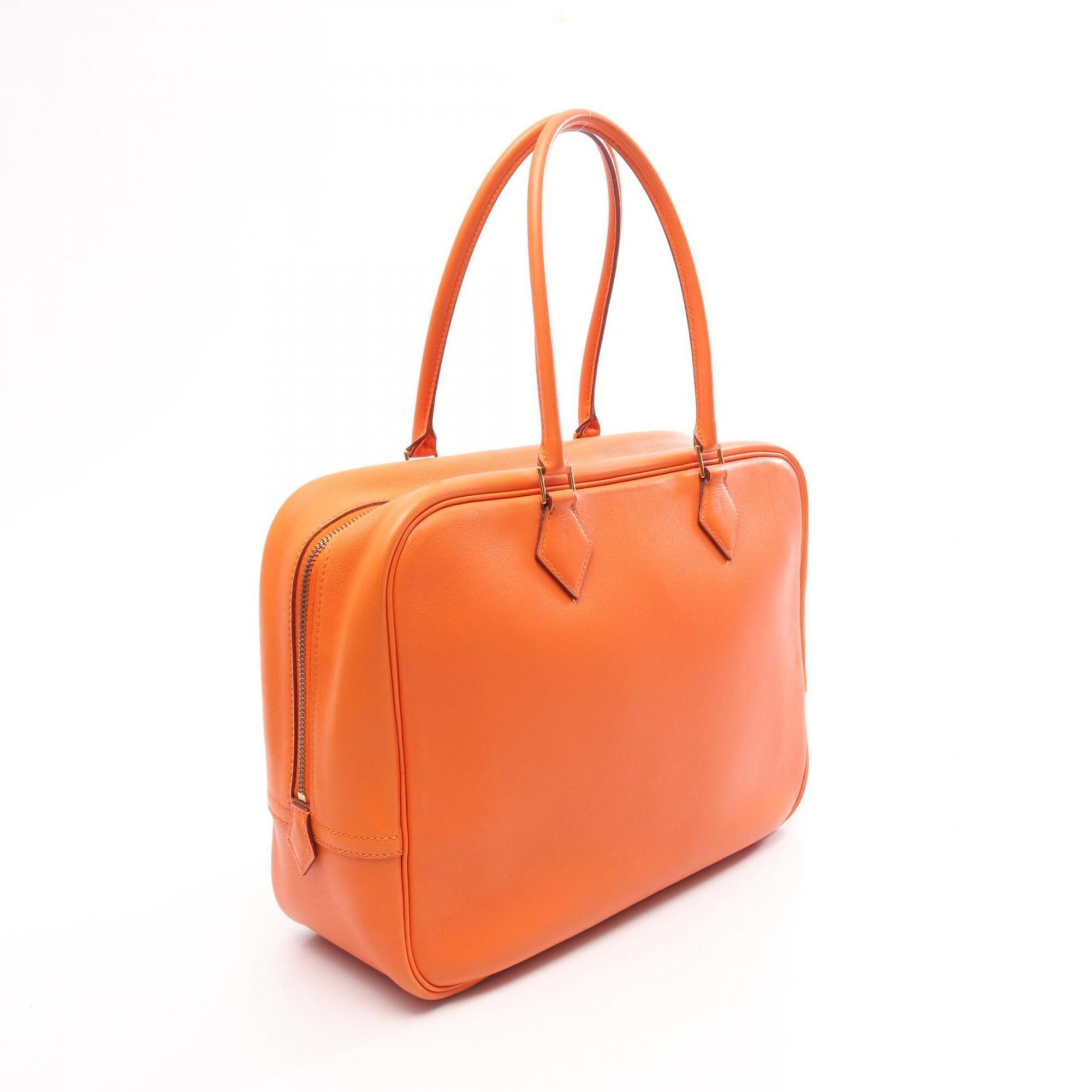 Hermes Orange Swift Leather Handbag (Pre-Owned)