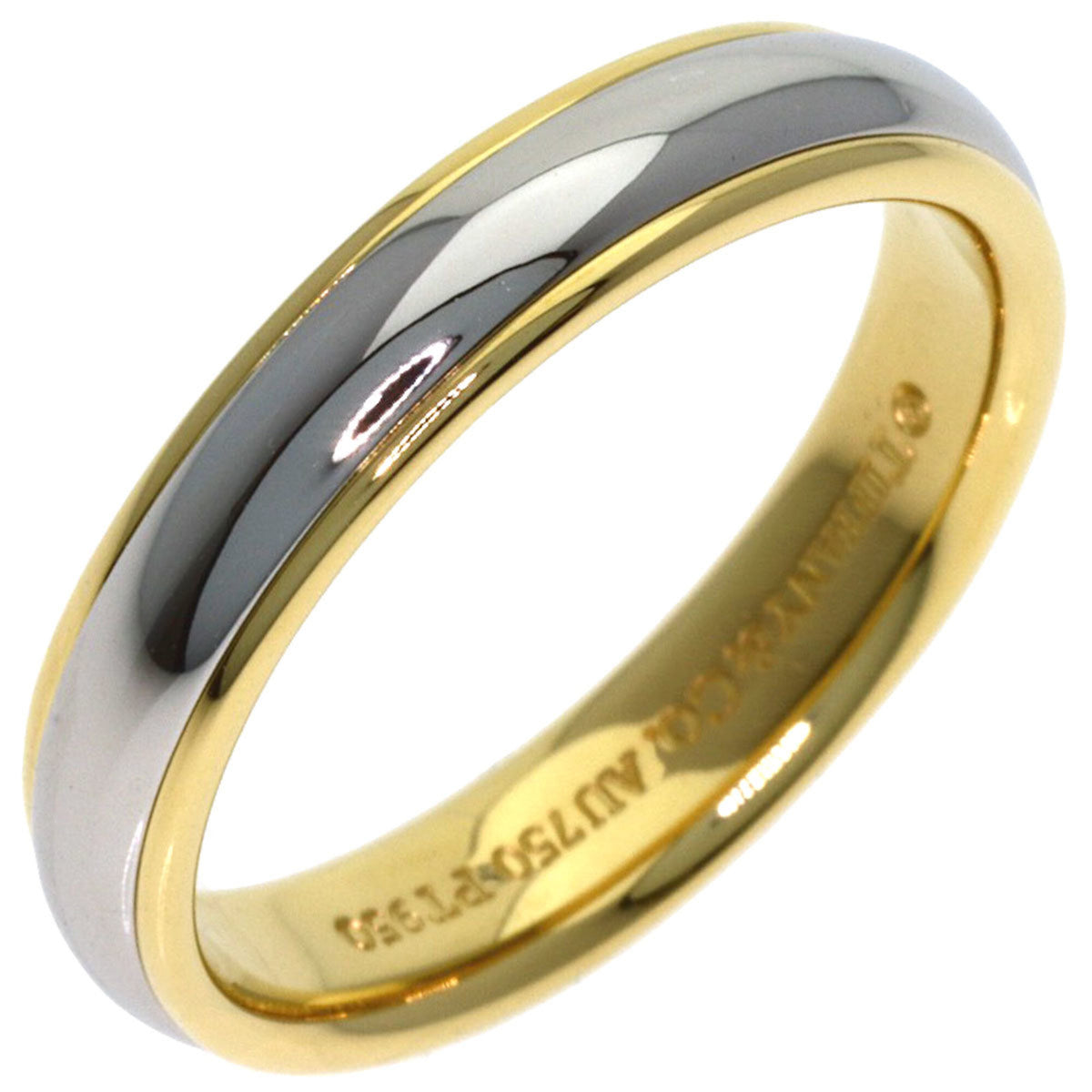 Tiffany Yellow Gold (18K) Platinum 950 Band Ring (Pre-Owned)