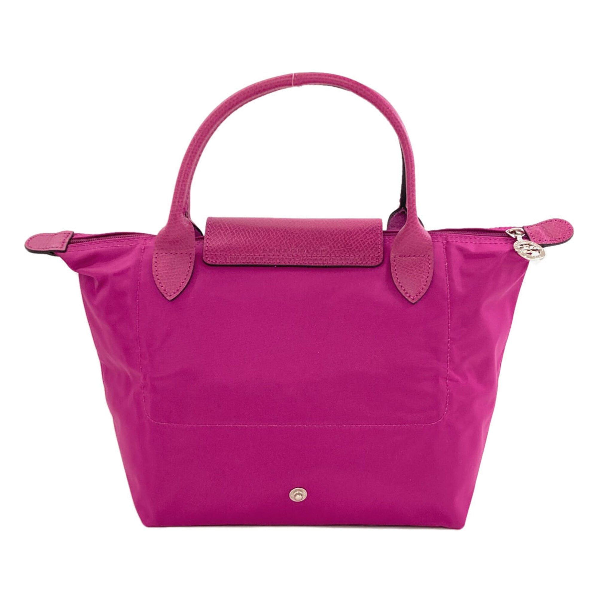 Longchamp Le Pliage Purple Nylon Handbag (Pre-Owned)