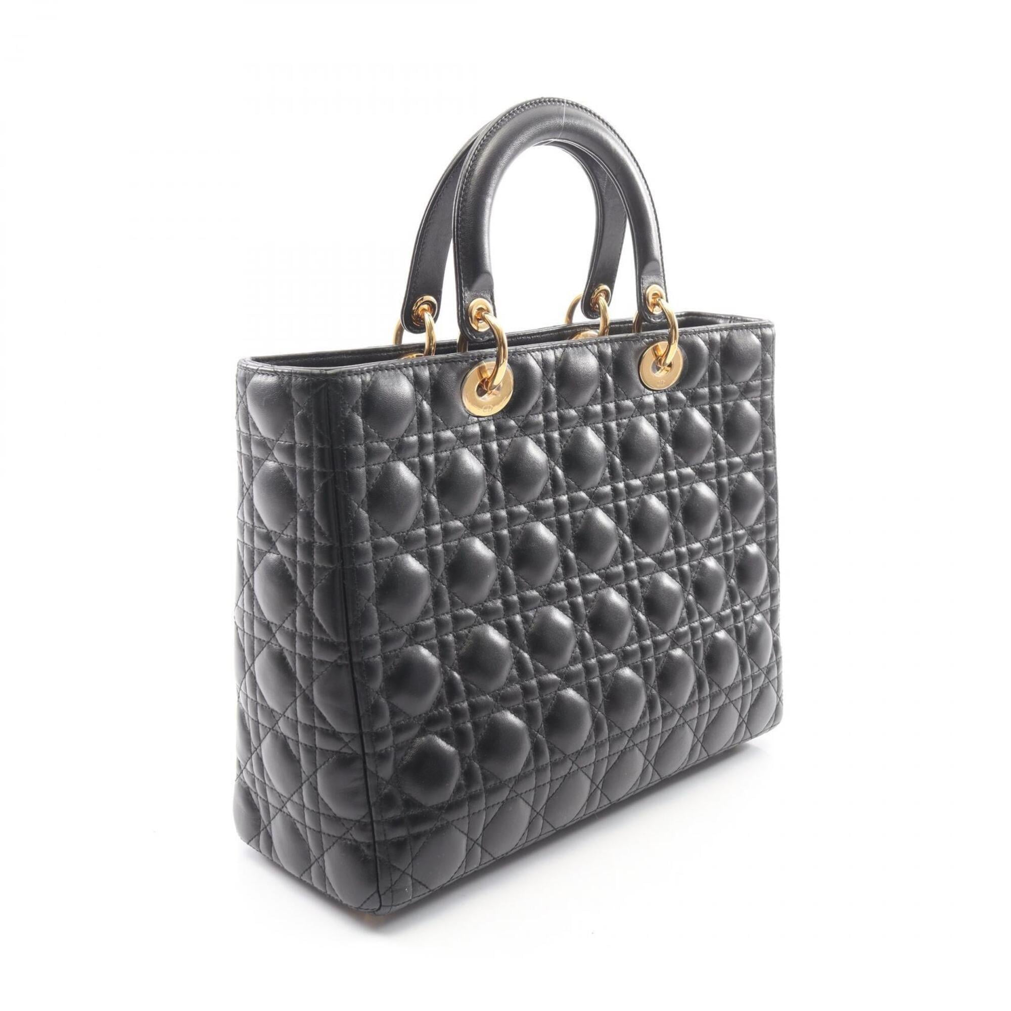 Christian Dior Black Leather Handbag (Pre-Owned)