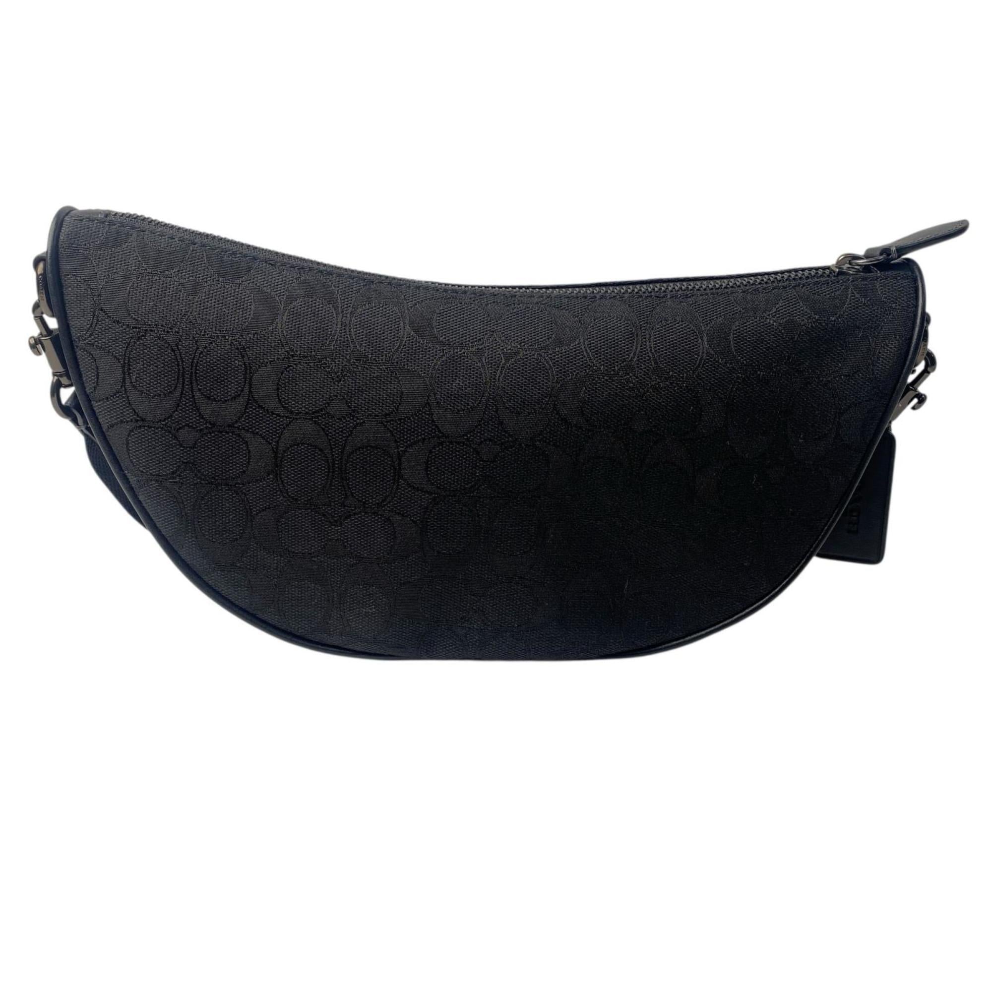 Coach Black Canvas Shoulder Bag (Pre-Owned)