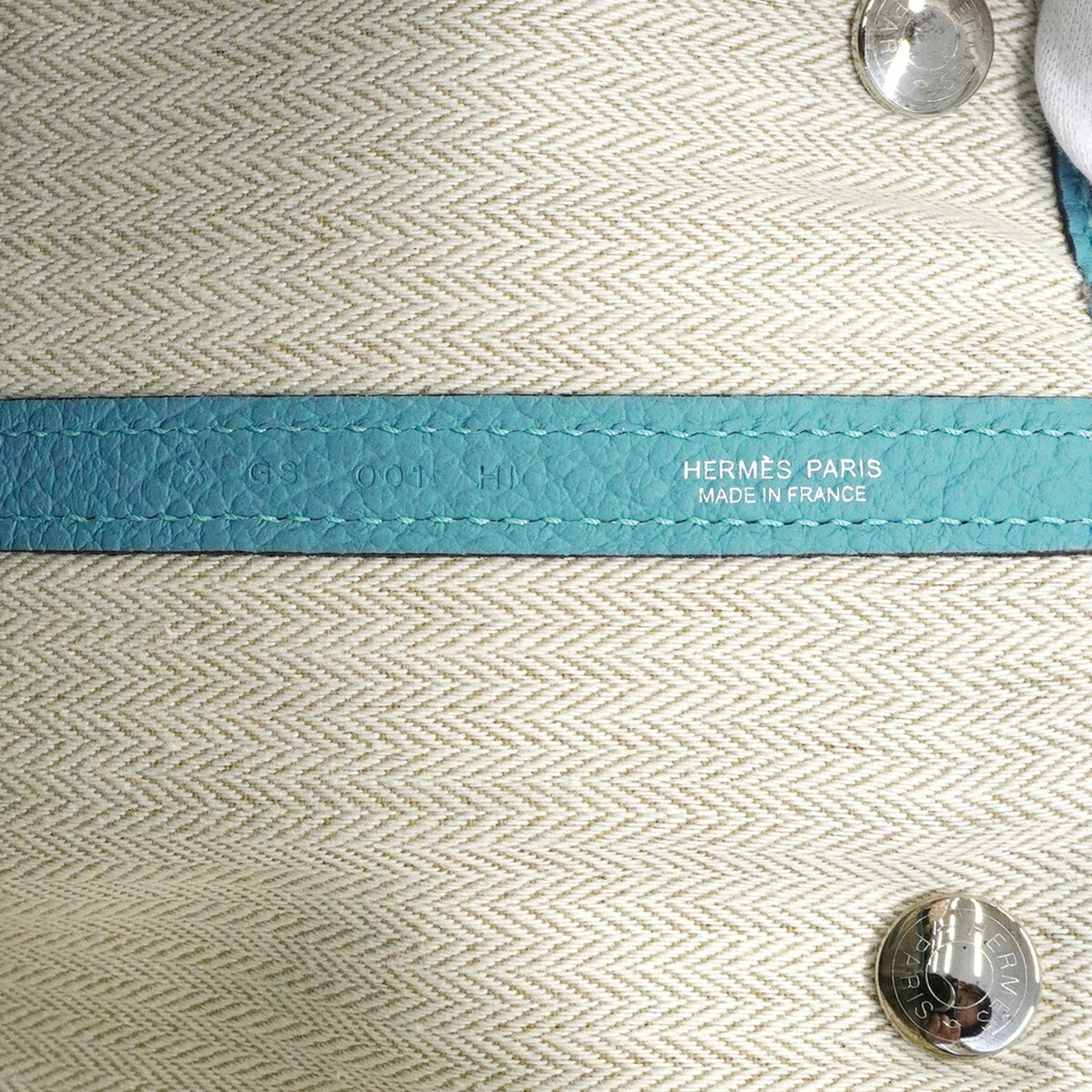 Hermes Blue Atoll Country Leather Tote Bag (Pre-Owned)