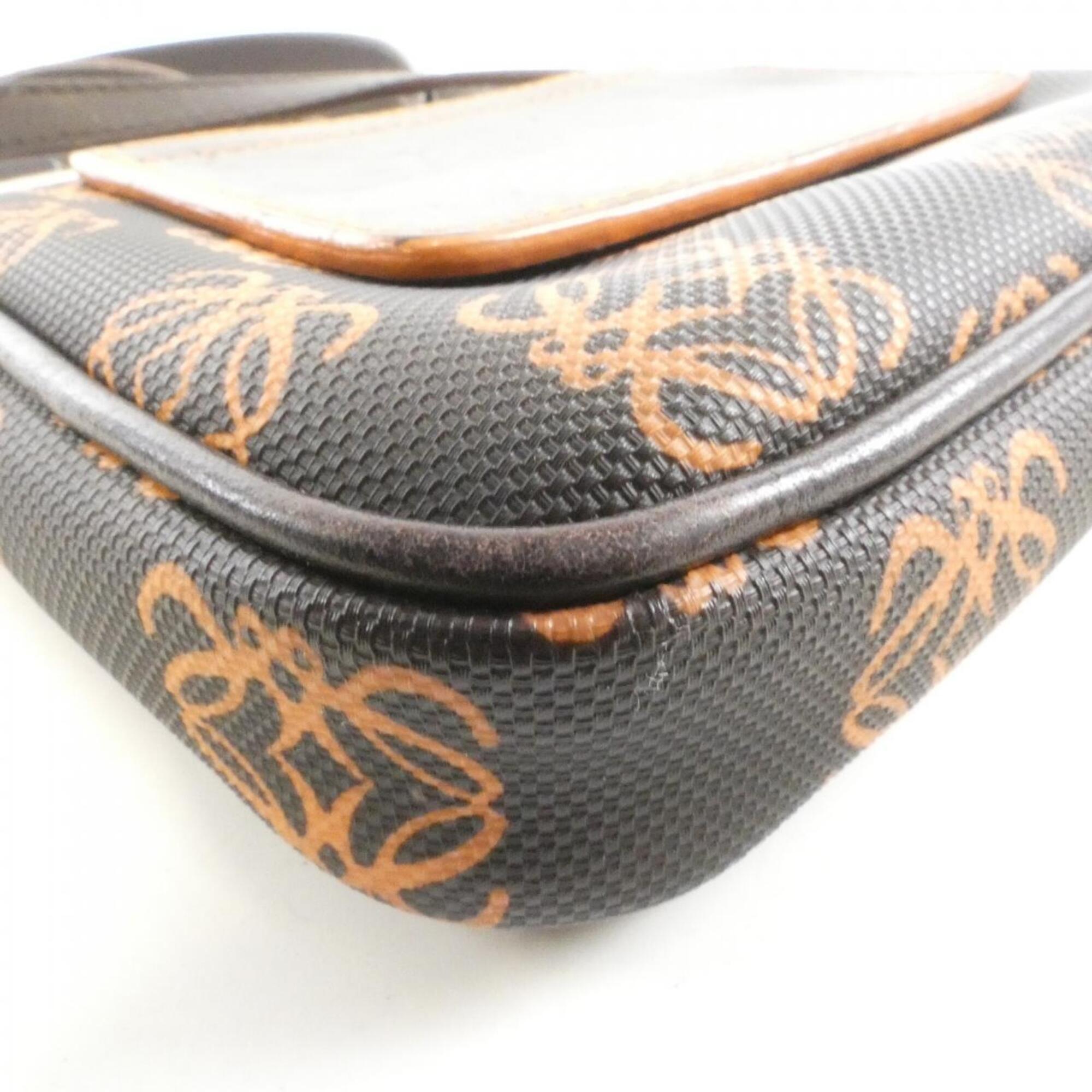 Loewe Brown Orange Pvc Shoulder Bag (Pre-Owned)