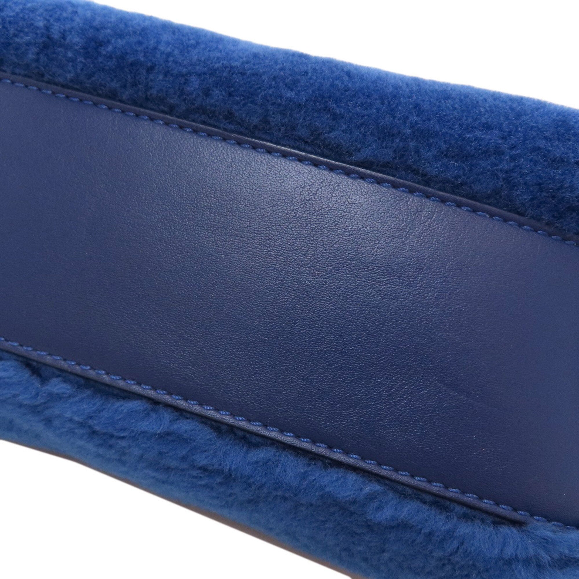 Fendi Blue Fur Handbag (Pre-Owned)