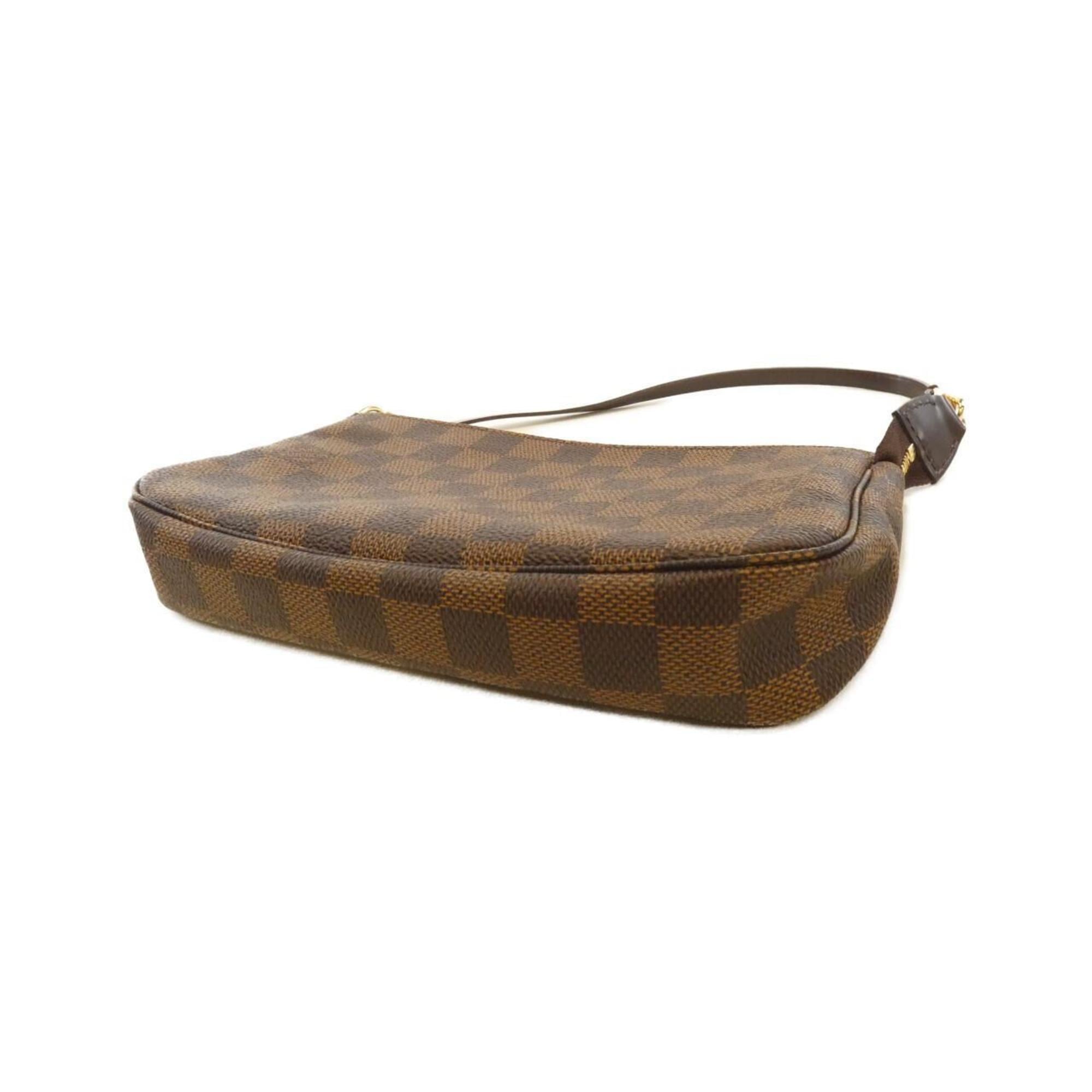 Louis Vuitton Damier Damier Canvas Ebene Damier Canvas Pochette Pouch (Pre-Owned)