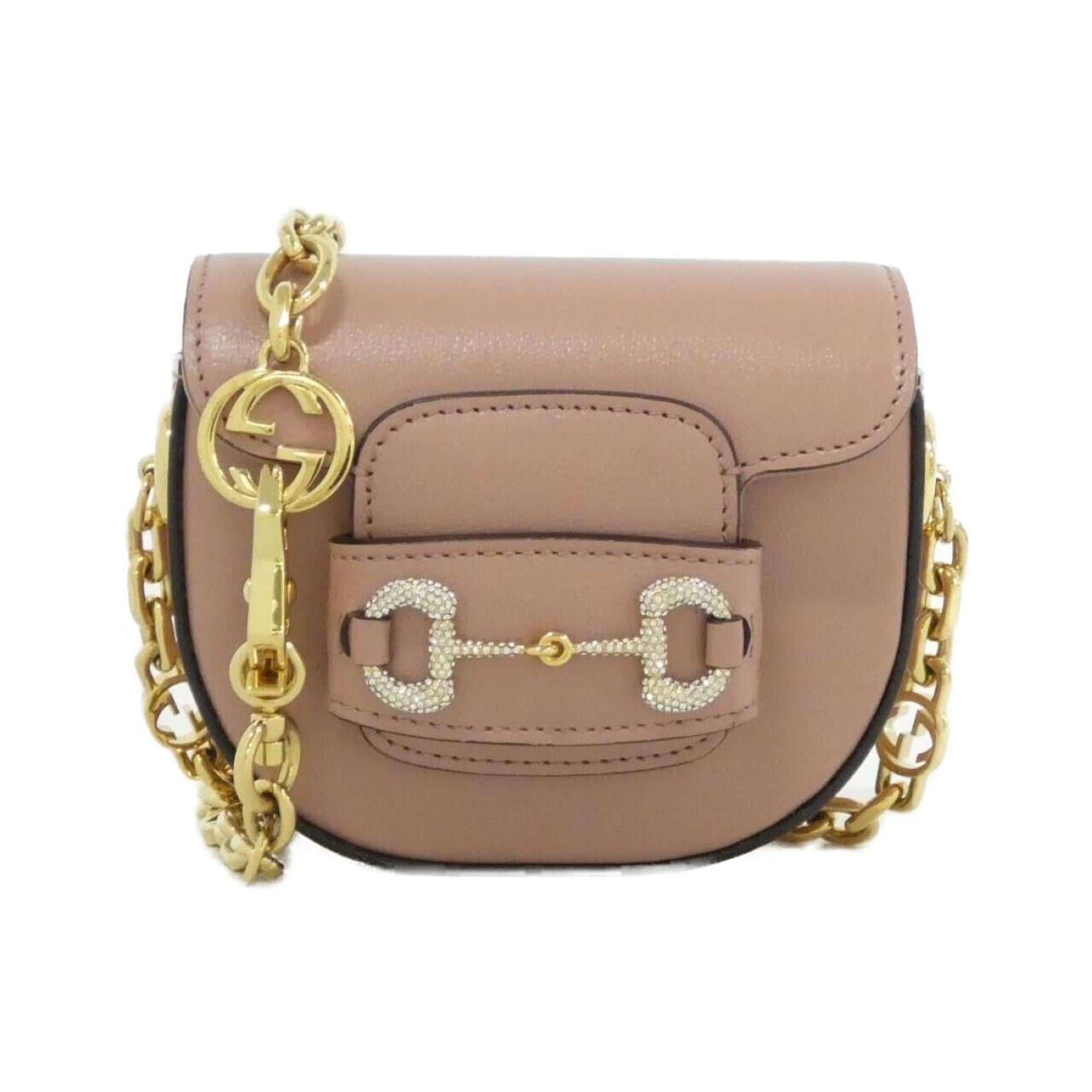 Gucci Dusty Pink Leather Shoulder Bag (Pre-Owned)