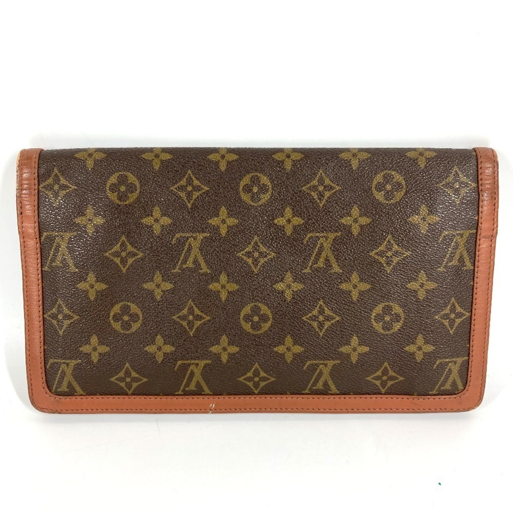 Louis Vuitton Monogram Brown Monogram Clutch Bag (Pre-Owned)