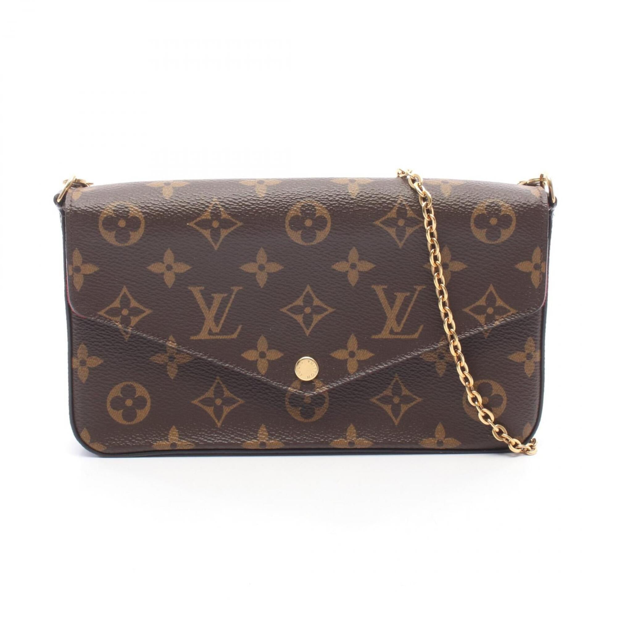 Louis Vuitton Brown Pvc Leather Handbag Pochette Shoulder Bag (Pre-Owned)