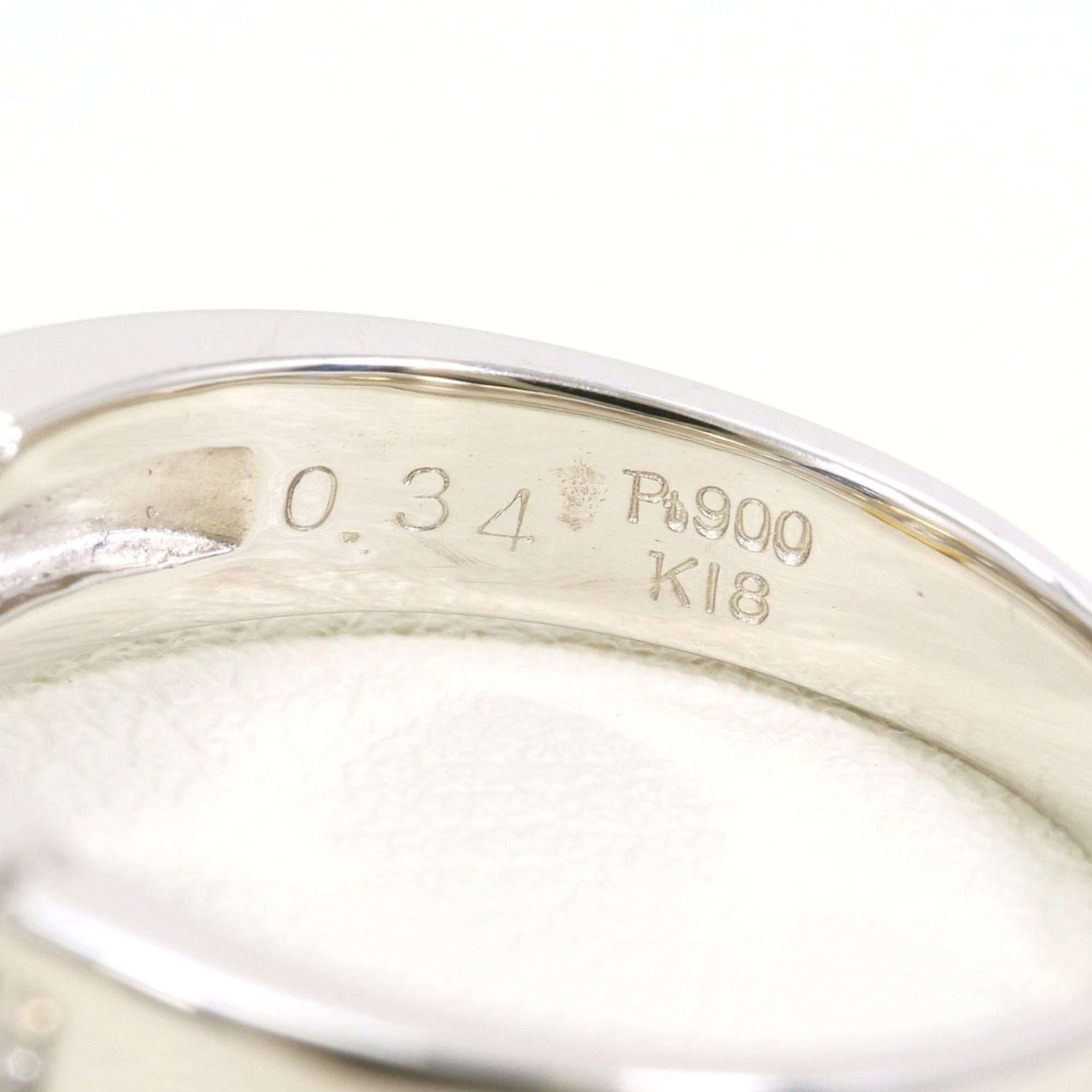 Unbranded Platinum Yellow Gold Yellow Gold (18K) Platinum 900 Band Ring (Pre-Owned)