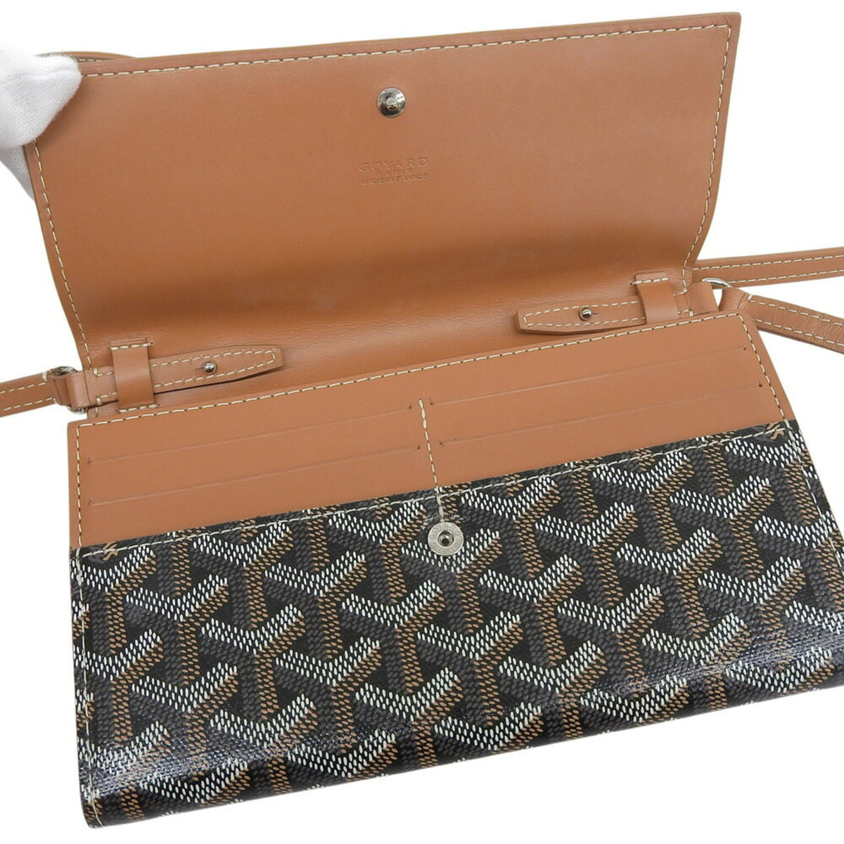 Goyard Black Brown Pvc Leather Shoulder Bag (Pre-Owned)