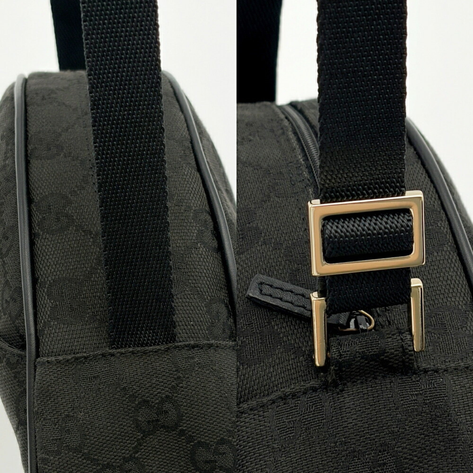 Gucci Black Gg Canvas Pouch (Pre-Owned)
