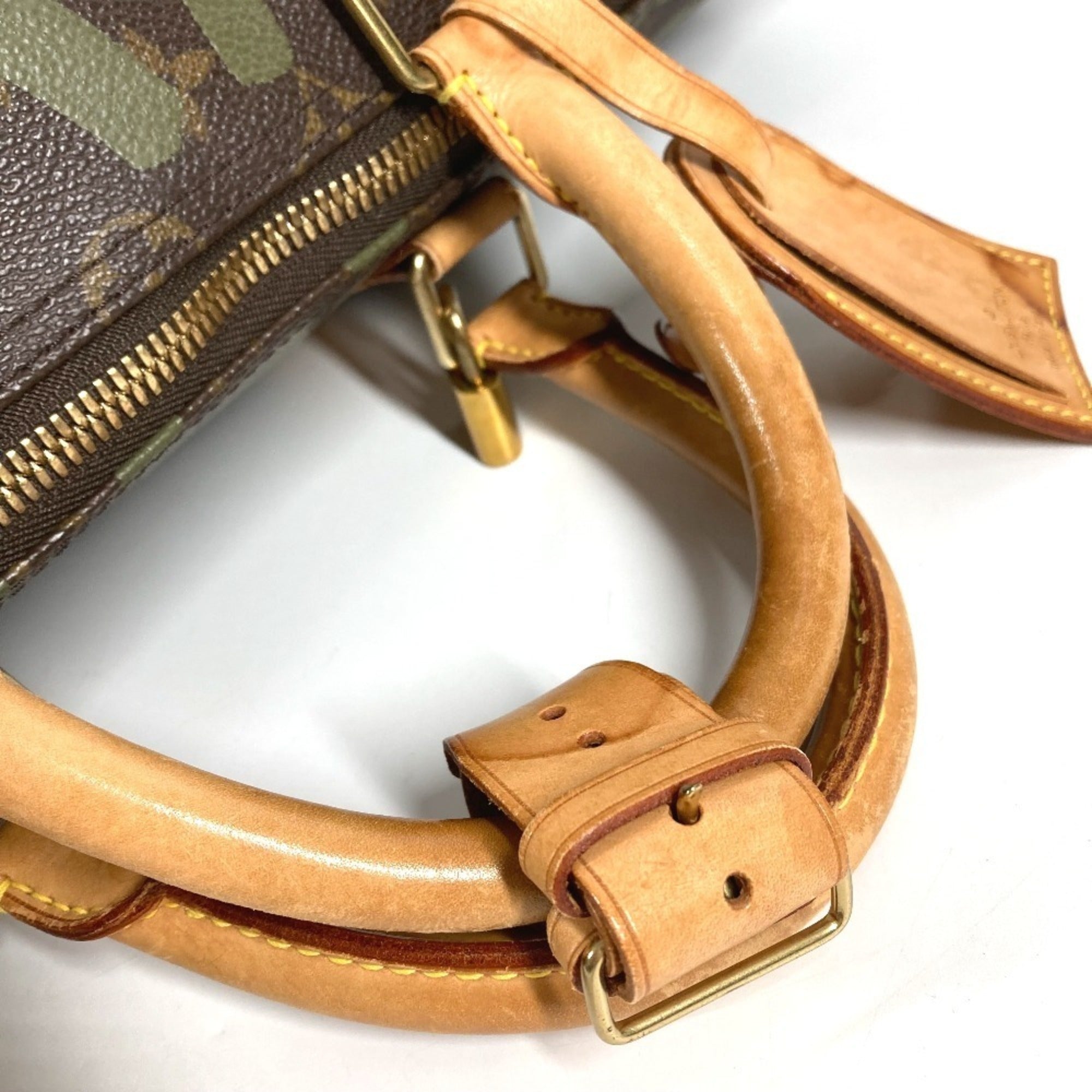Louis Vuitton Monogram Graffiti Brown Khaki Monogram Graffiti Boston Bag Handbag (Pre-Owned)