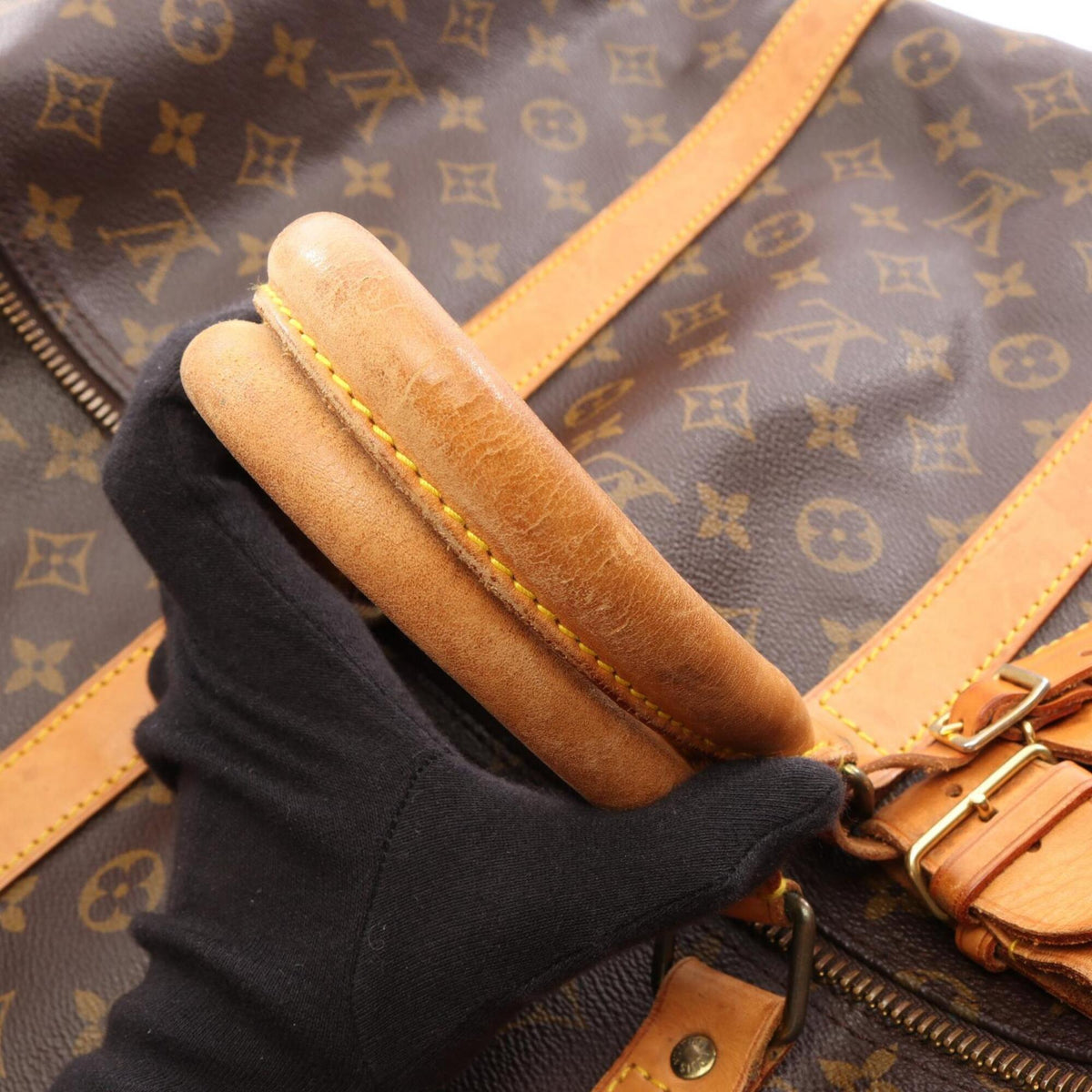 Louis Vuitton Brown Monogram Monogram Leather Boston Bag Handbag (Pre-Owned)