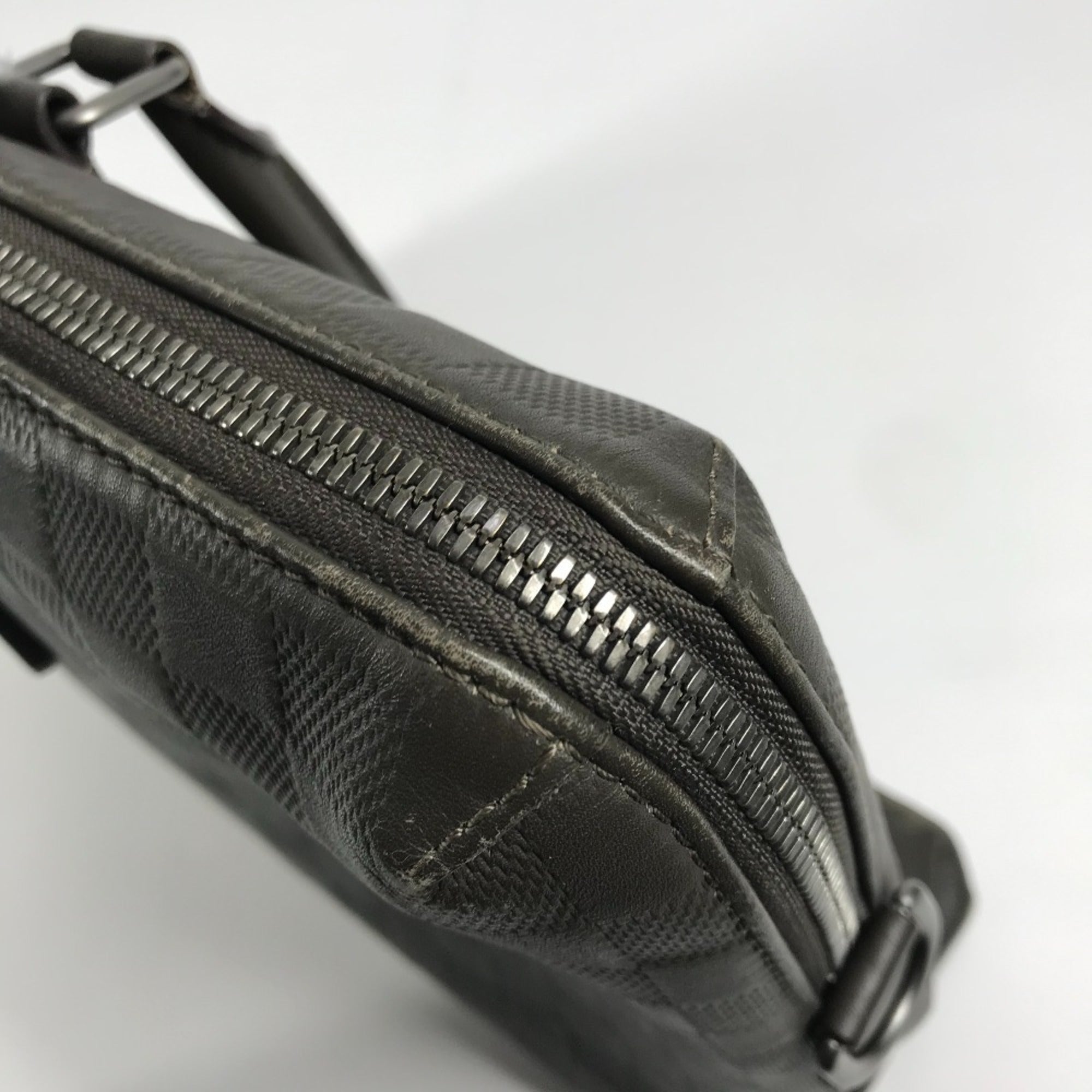 Louis Vuitton Grannis Grayish Damier Infini Briefcase Handbag Tote Bag (Pre-Owned)