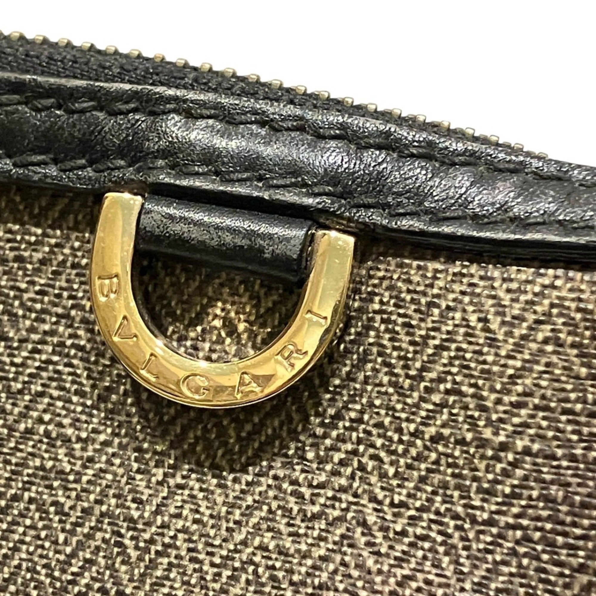 Bvlgari Khaki Pvc Shoulder Bag (Pre-Owned)