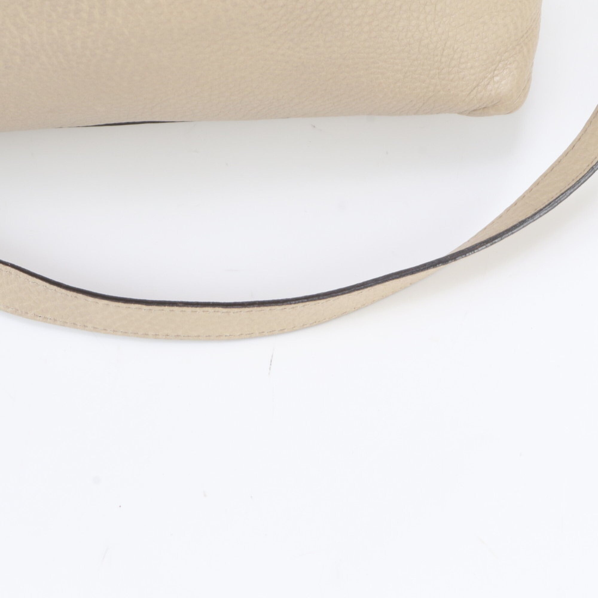 Gucci Miss Gg Beige Leather Handbag Shoulder Bag (Pre-Owned)