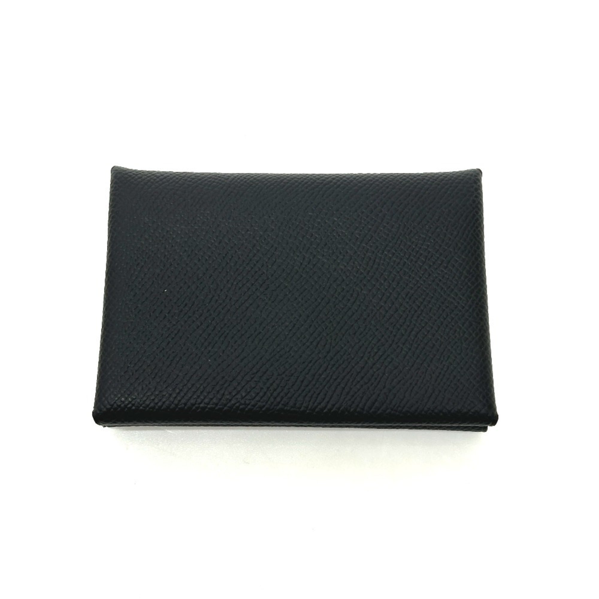 Hermes Black Epsom Leather Coin Purse/Coin Case (Pre-Owned)