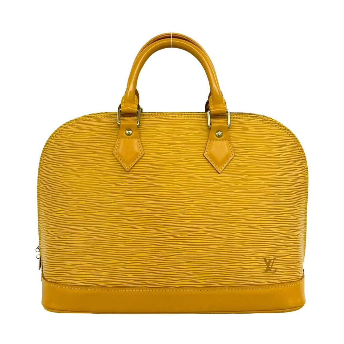 Louis Vuitton Yellow Leather Boston Bag Handbag (Pre-Owned)