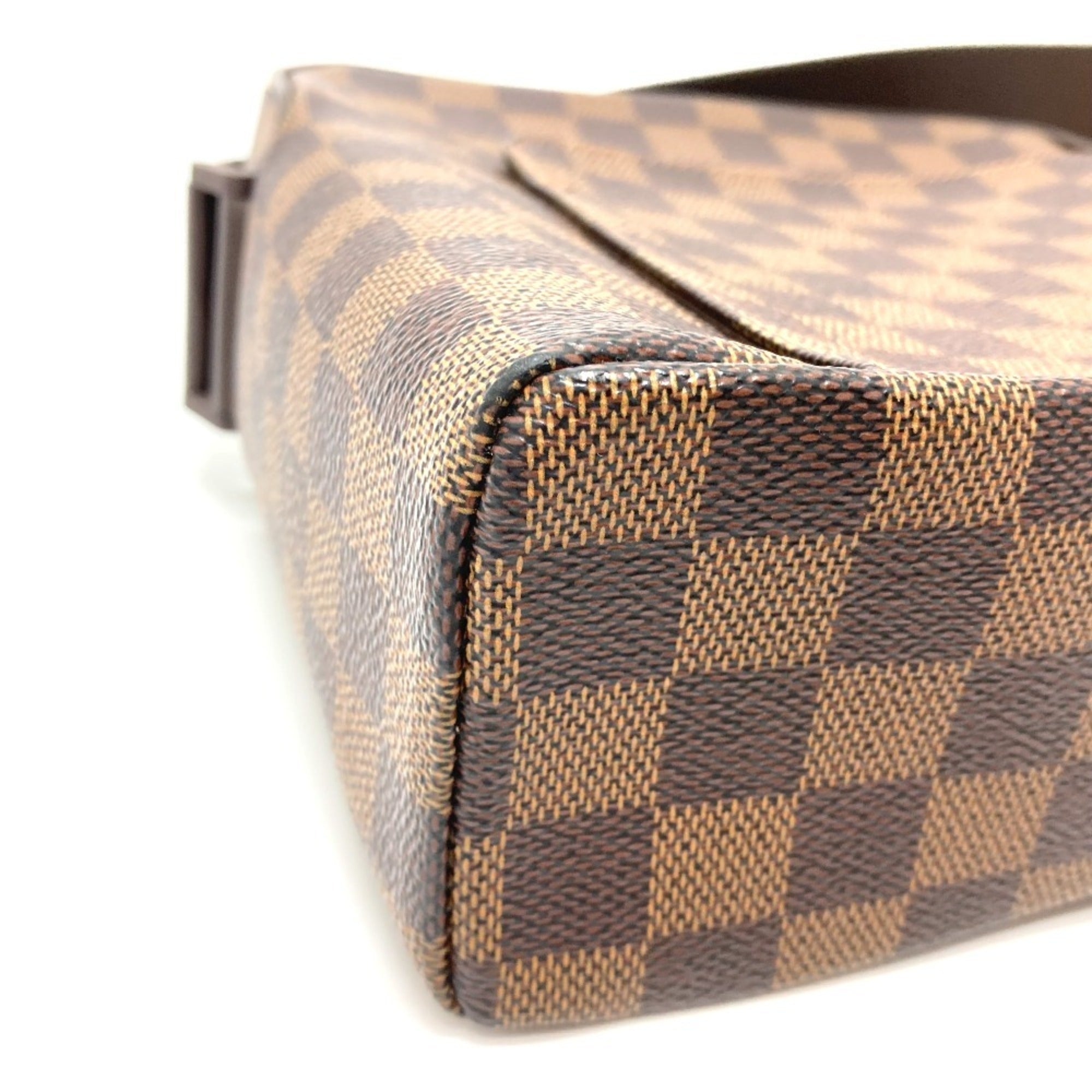 Louis Vuitton Damier Brown Ebene Damier Canvas Pochette Shoulder Bag (Pre-Owned)