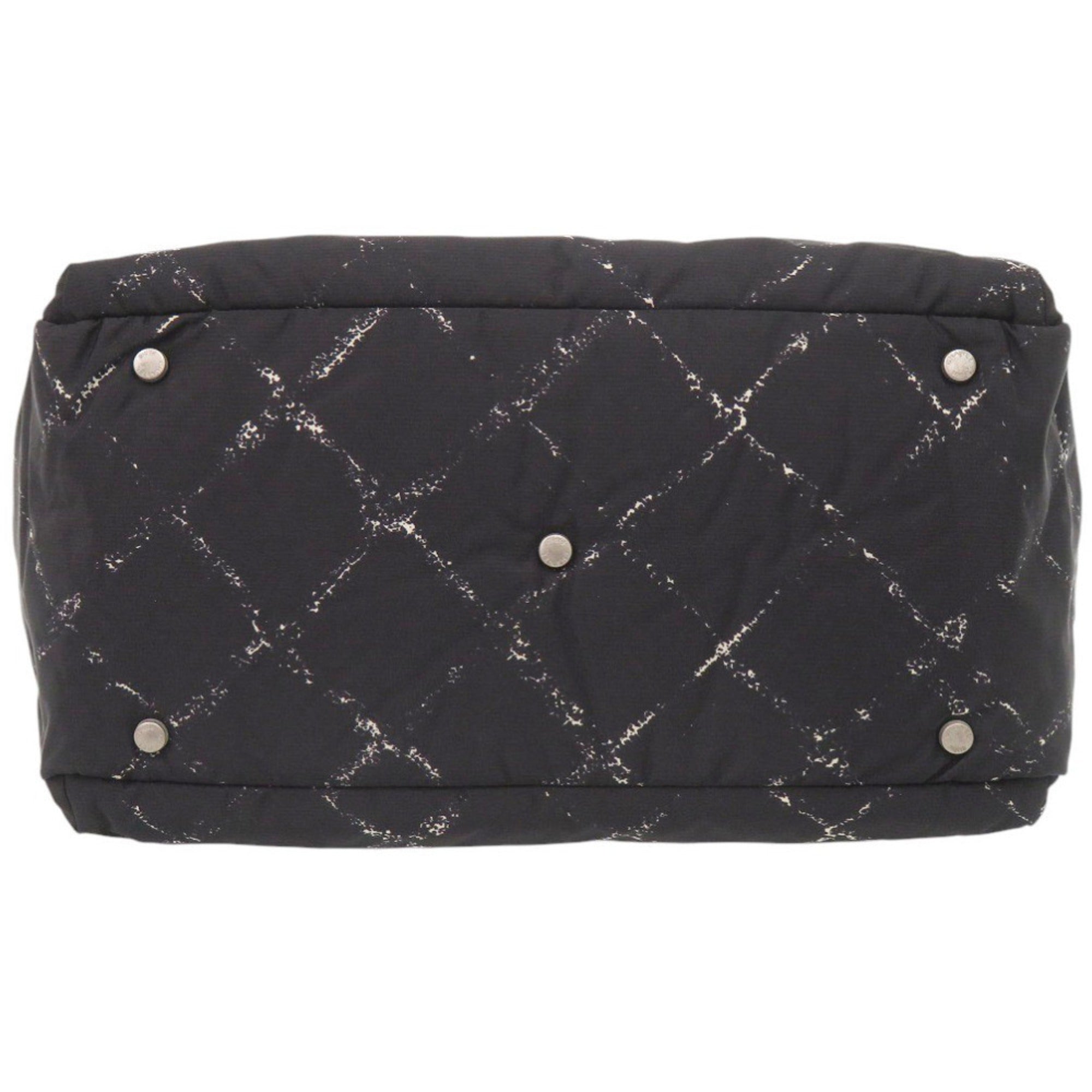 Chanel Black Nylon Boston Bag (Pre-Owned)