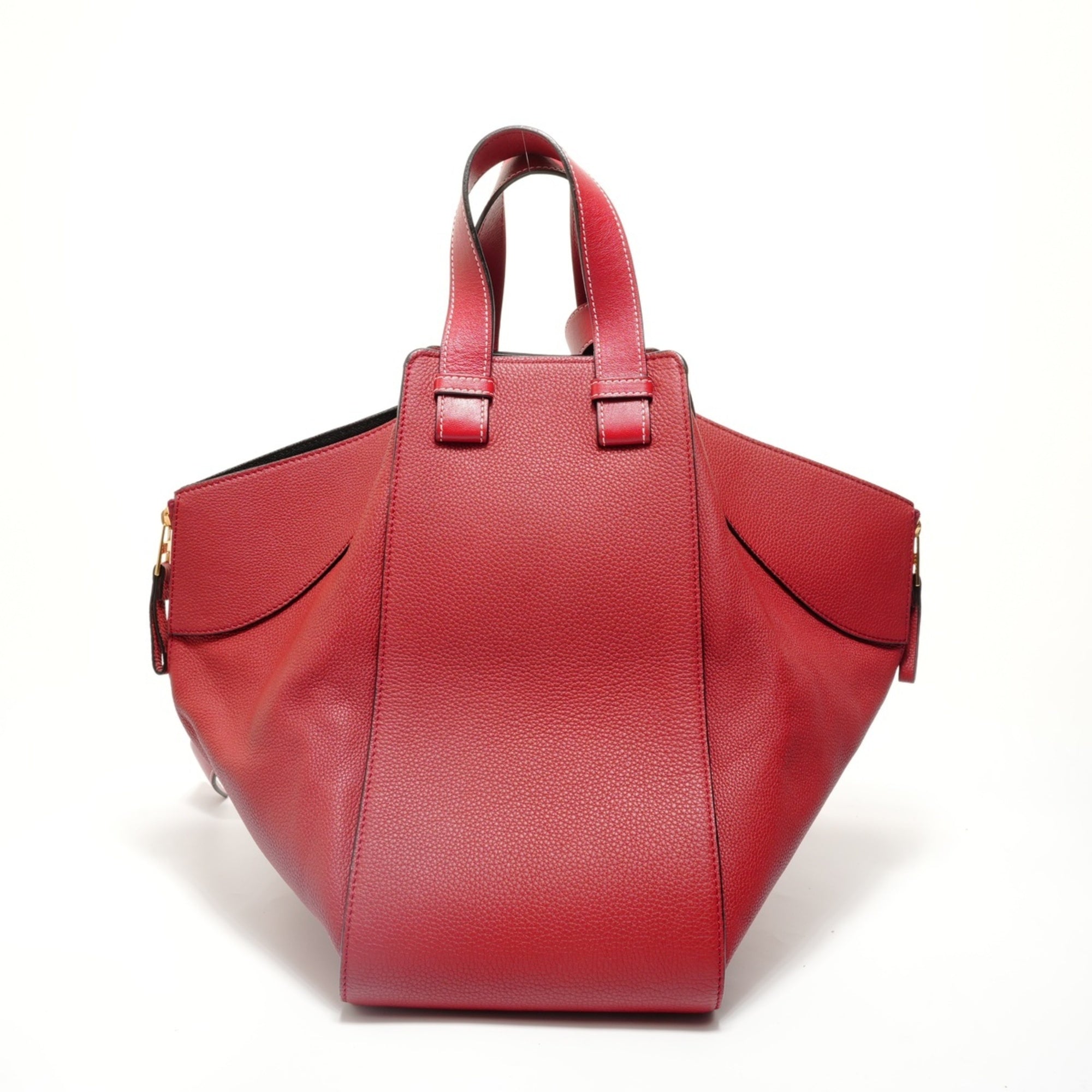 Loewe Hammock Red Color Leather Handbag (Pre-Owned)