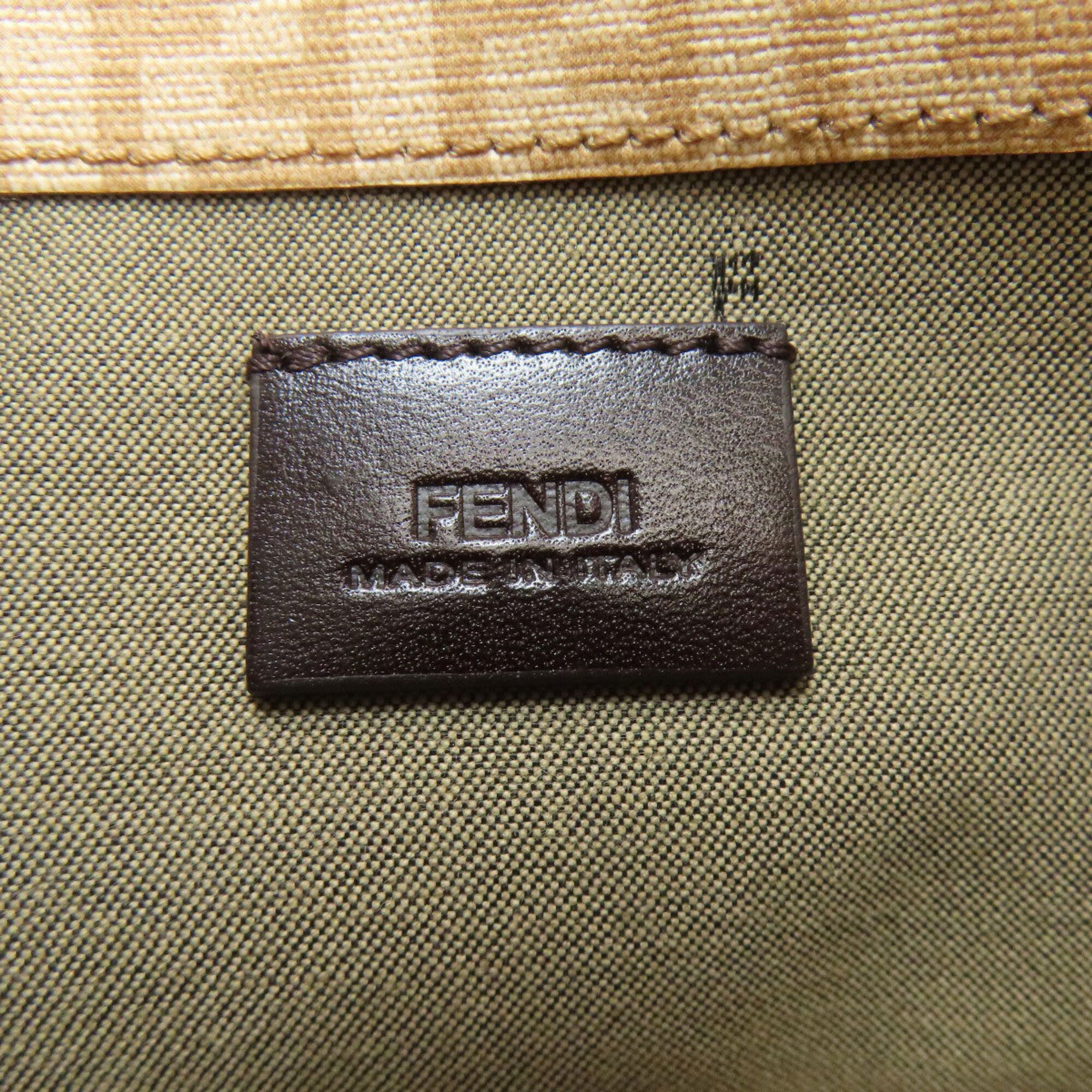 Fendi Zucchino Beige Zucchino Long Wallet (Bi-Fold) (Pre-Owned)