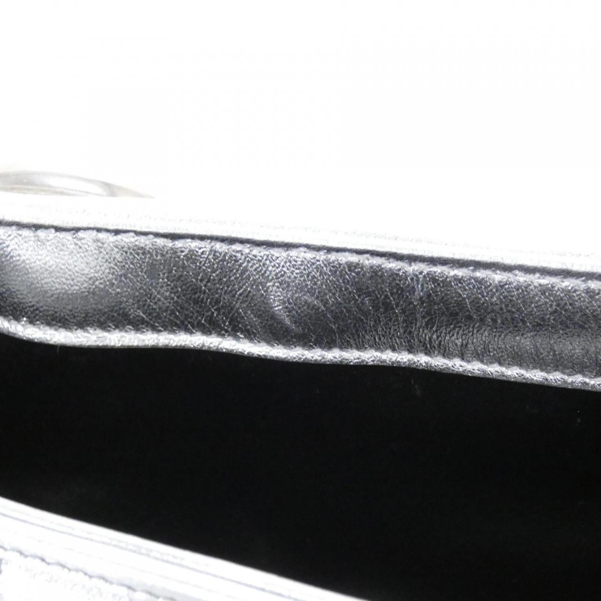 Gucci Silver Leather Shoulder Bag (Pre-Owned)