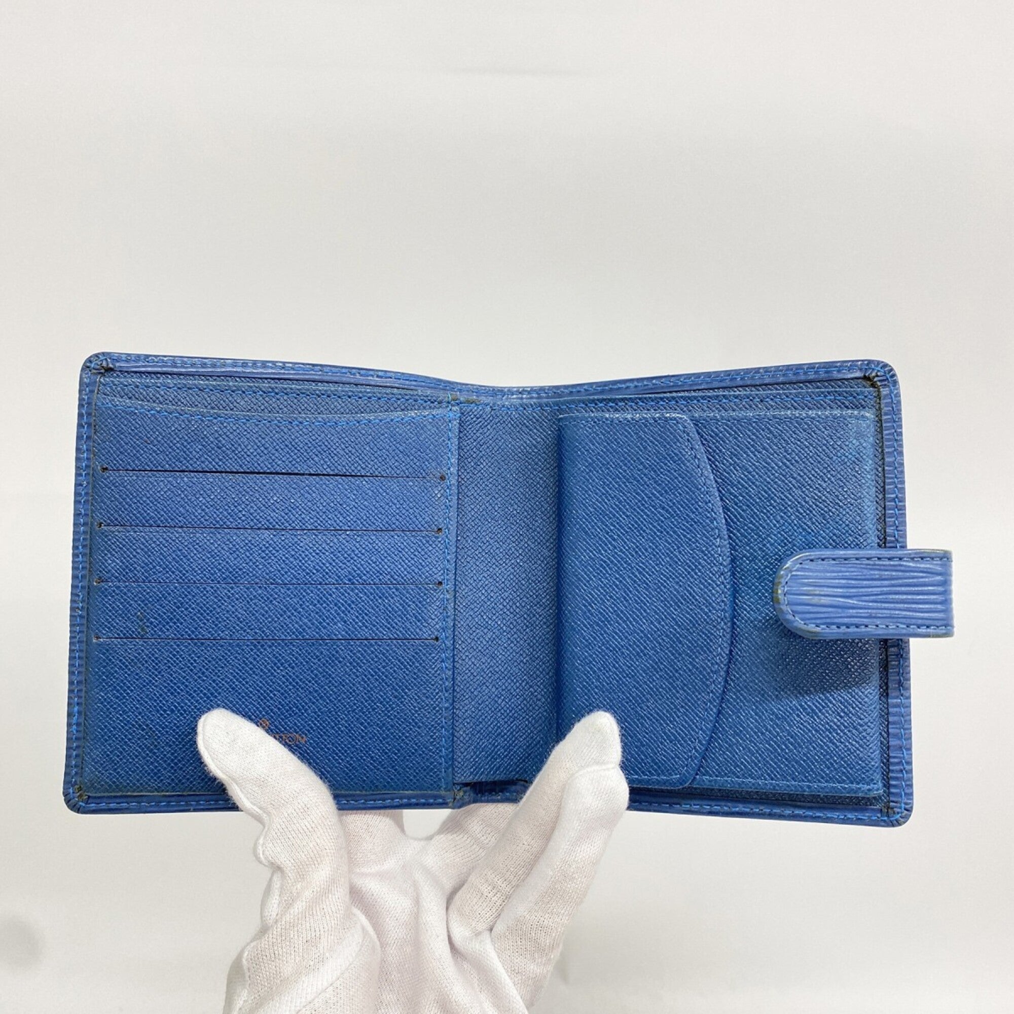 Louis Vuitton Toledo Blue Wallet (Bi-Fold) (Pre-Owned)