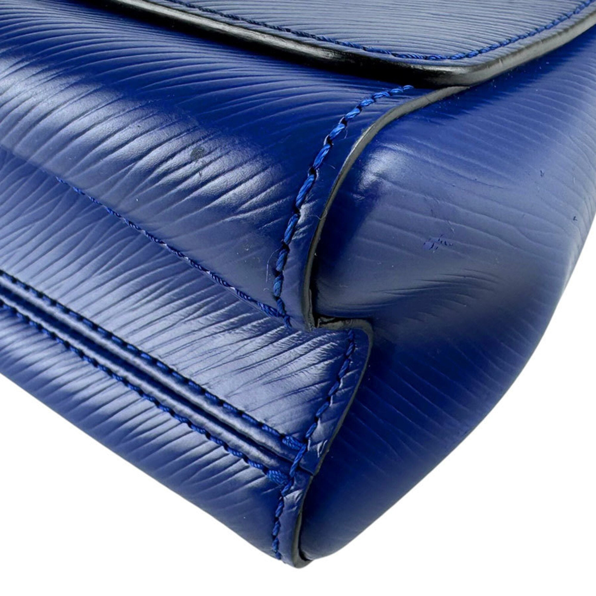 Louis Vuitton Blue Epi Leather Metal Shoulder Bag (Pre-Owned)