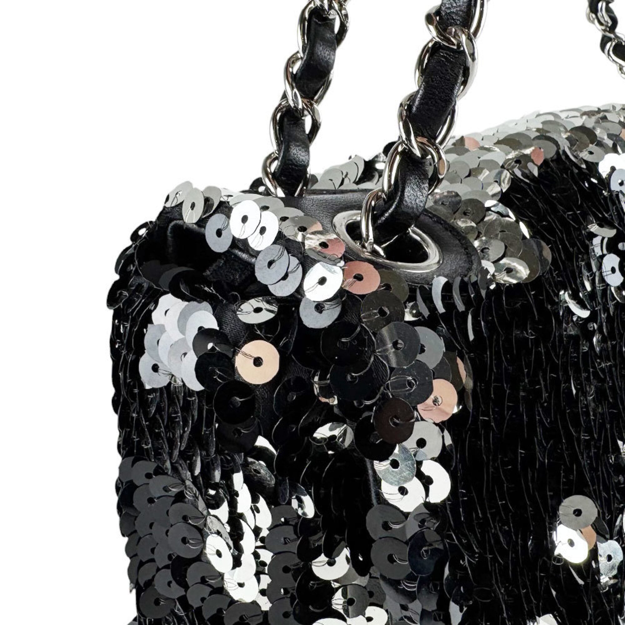 Chanel Black Spangles Leather Shoulder Bag (Pre-Owned)