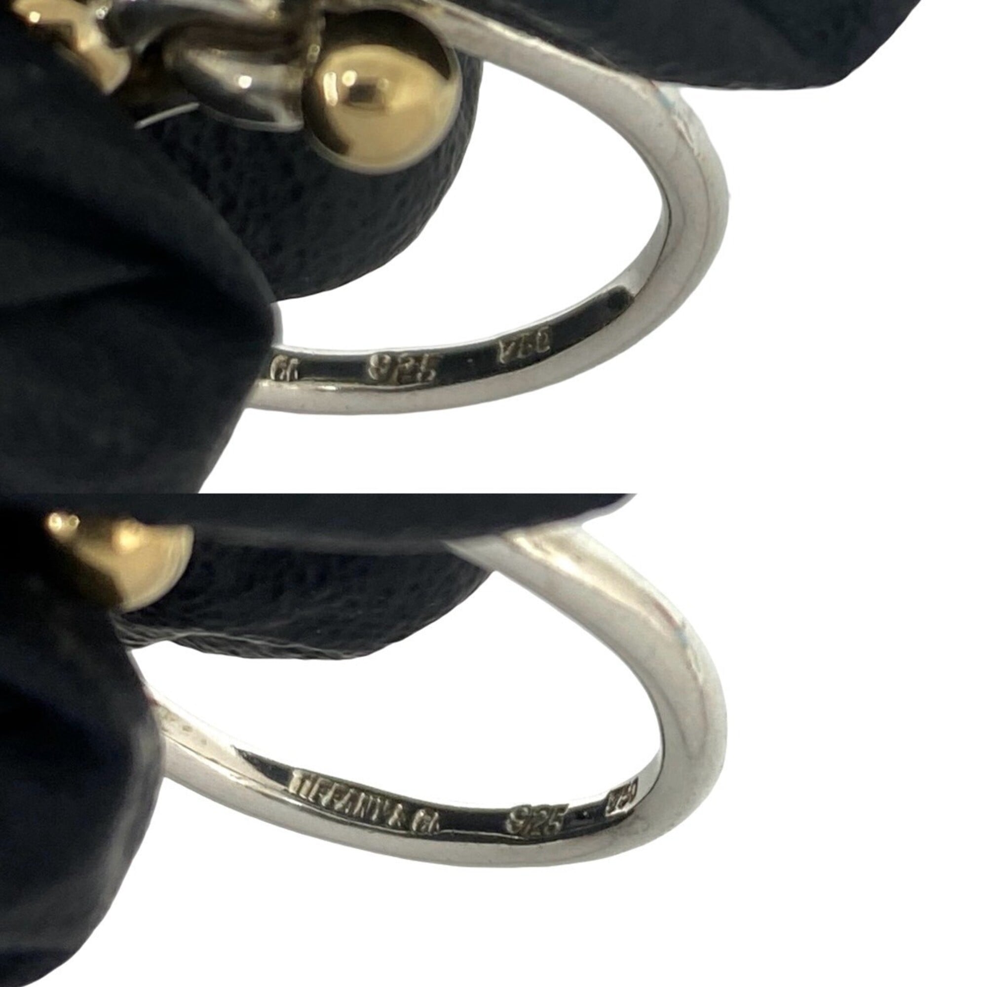 Tiffany Gold Silver Yellow Gold (18K) Silver 925 Band Ring (Pre-Owned)