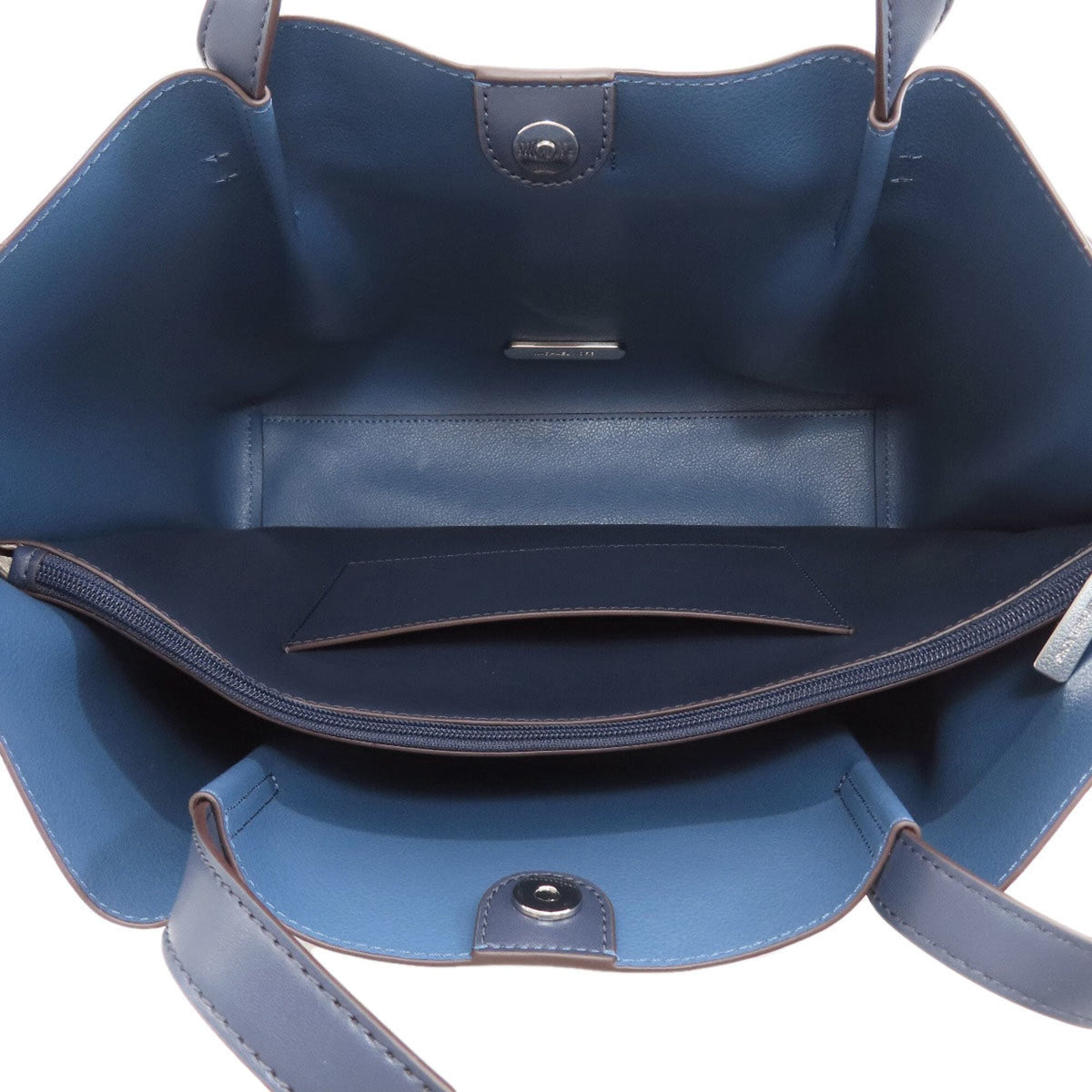 Michael Kors Navy Leather Tote Bag (Pre-Owned)